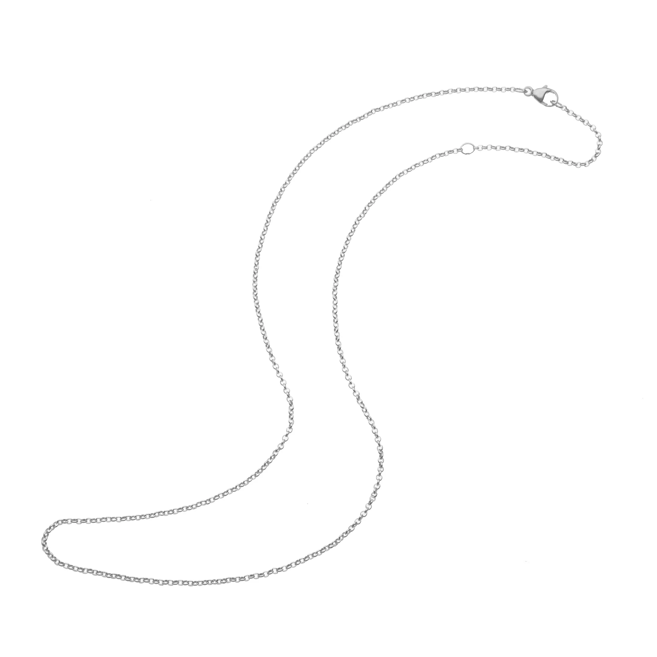 16-18" Classic Rolo Chain in Silver - Image 2