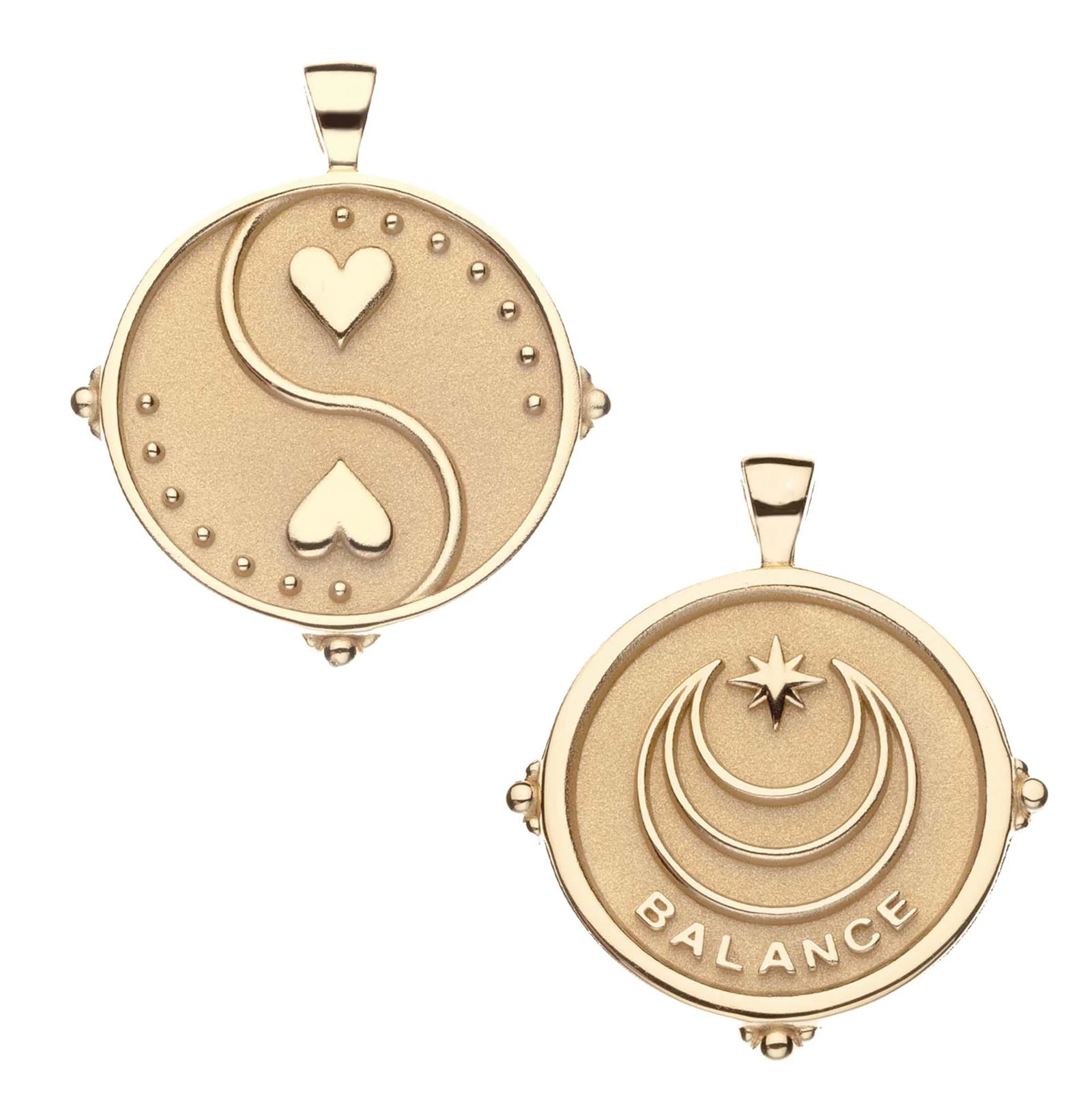 BALANCE JW Original Pendant Coin in Solid Gold - Image 2