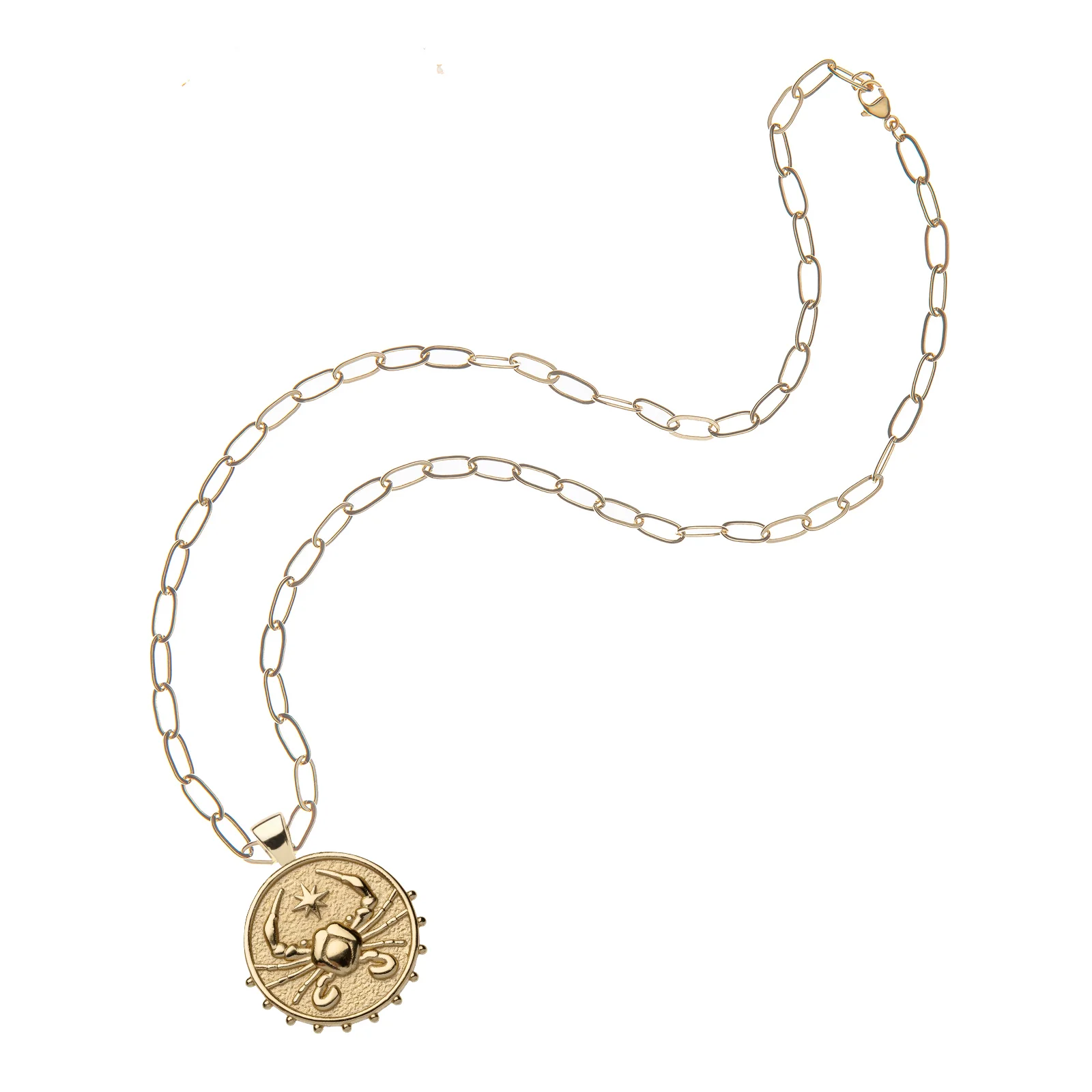 CANCER JW Small Zodiac Pendant Coin - Jun 21 - Jul 22 - Image 5