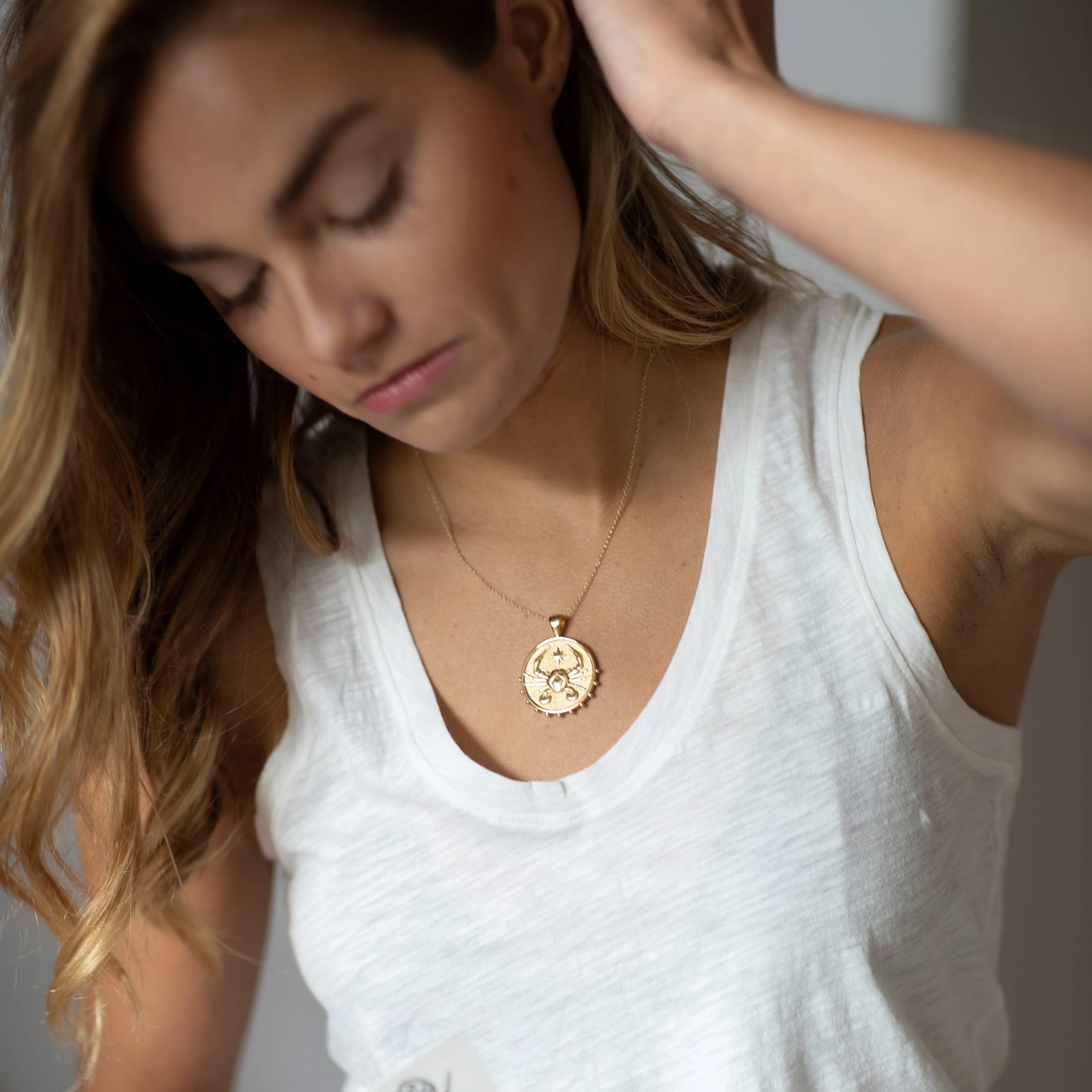 CANCER JW Zodiac Pendant Coin - Jun 21 - Jul 22 - Image 3