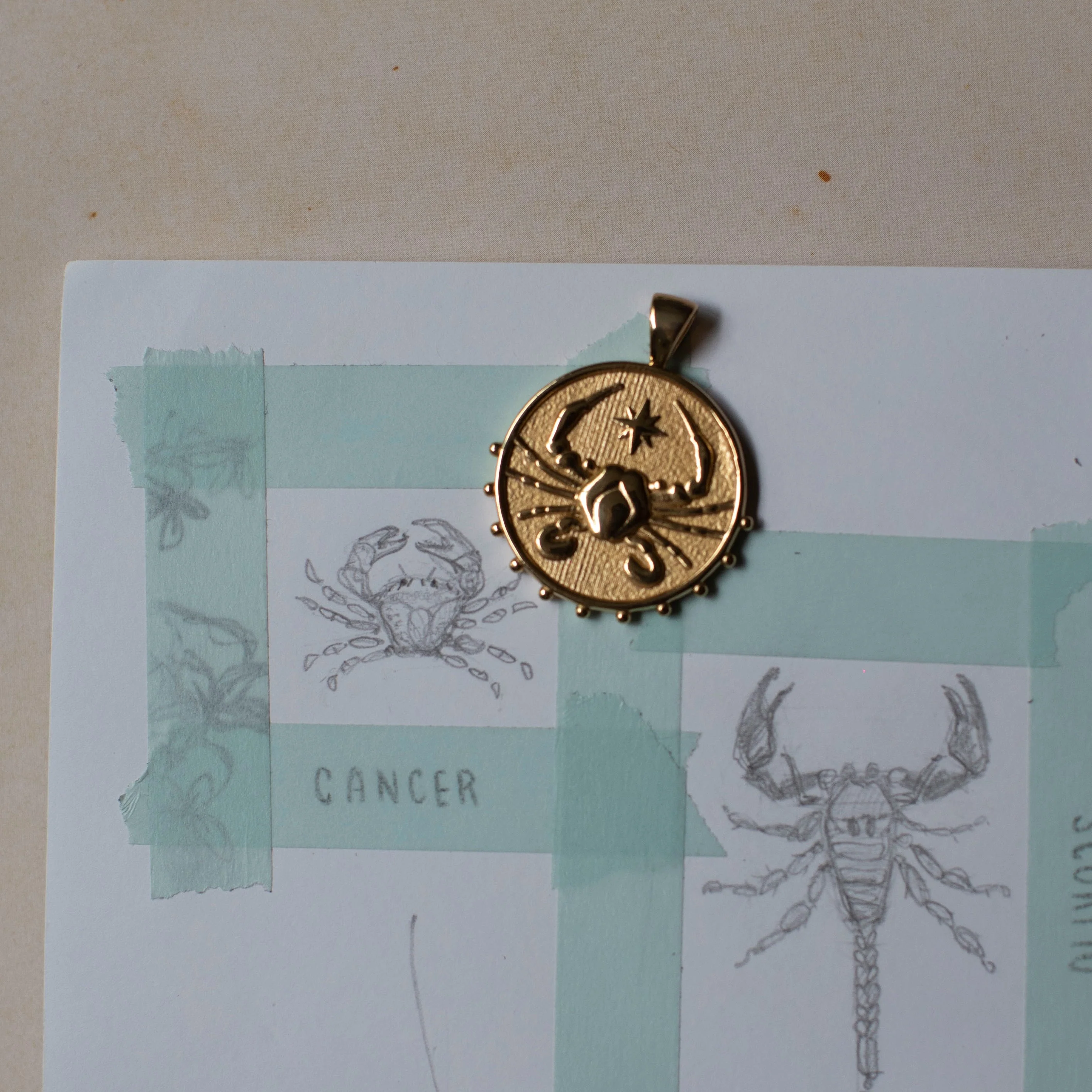 CANCER JW Zodiac Pendant Coin - Jun 21 - Jul 22 - Image 8