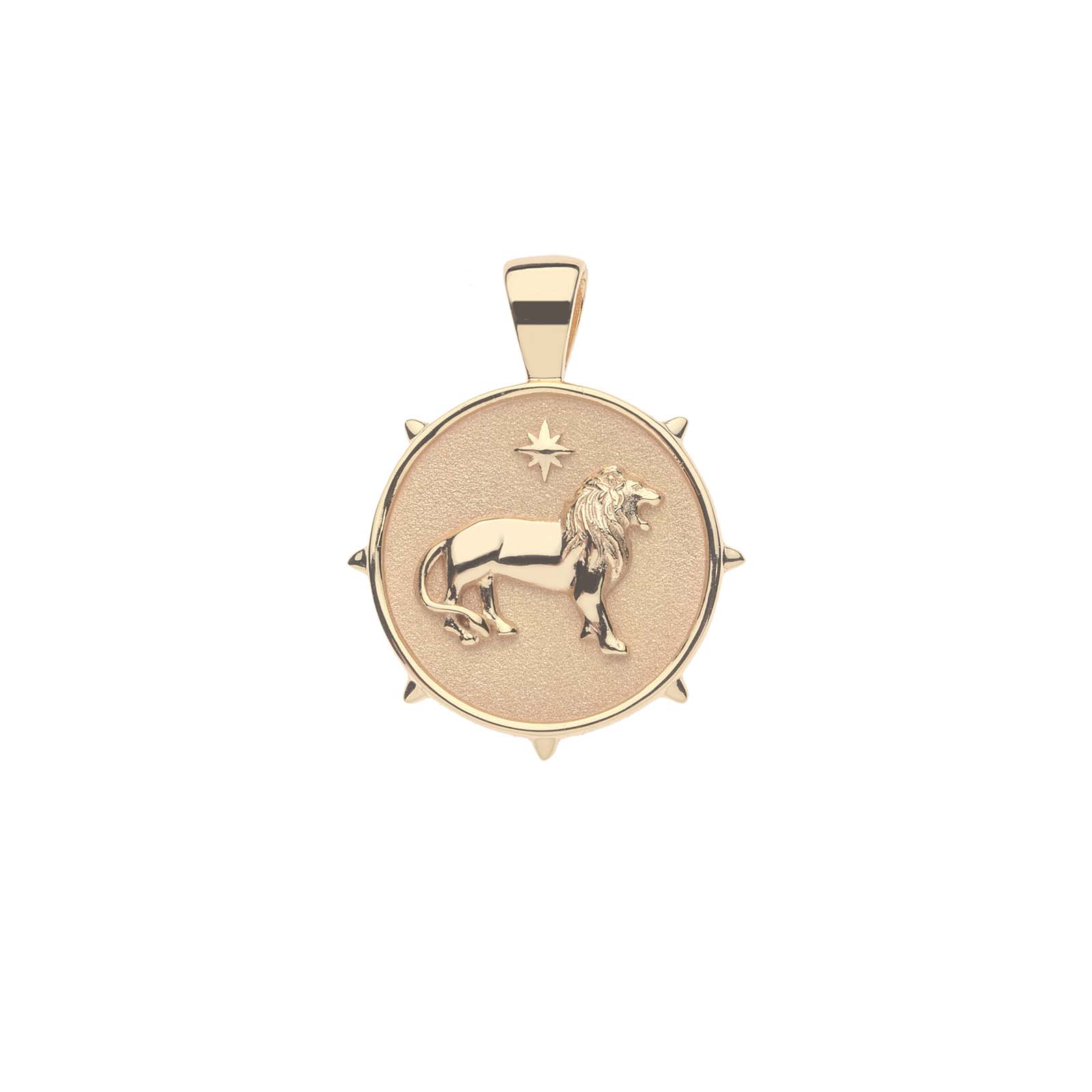 COURAGE JW Small Pendant Coin in Solid Gold