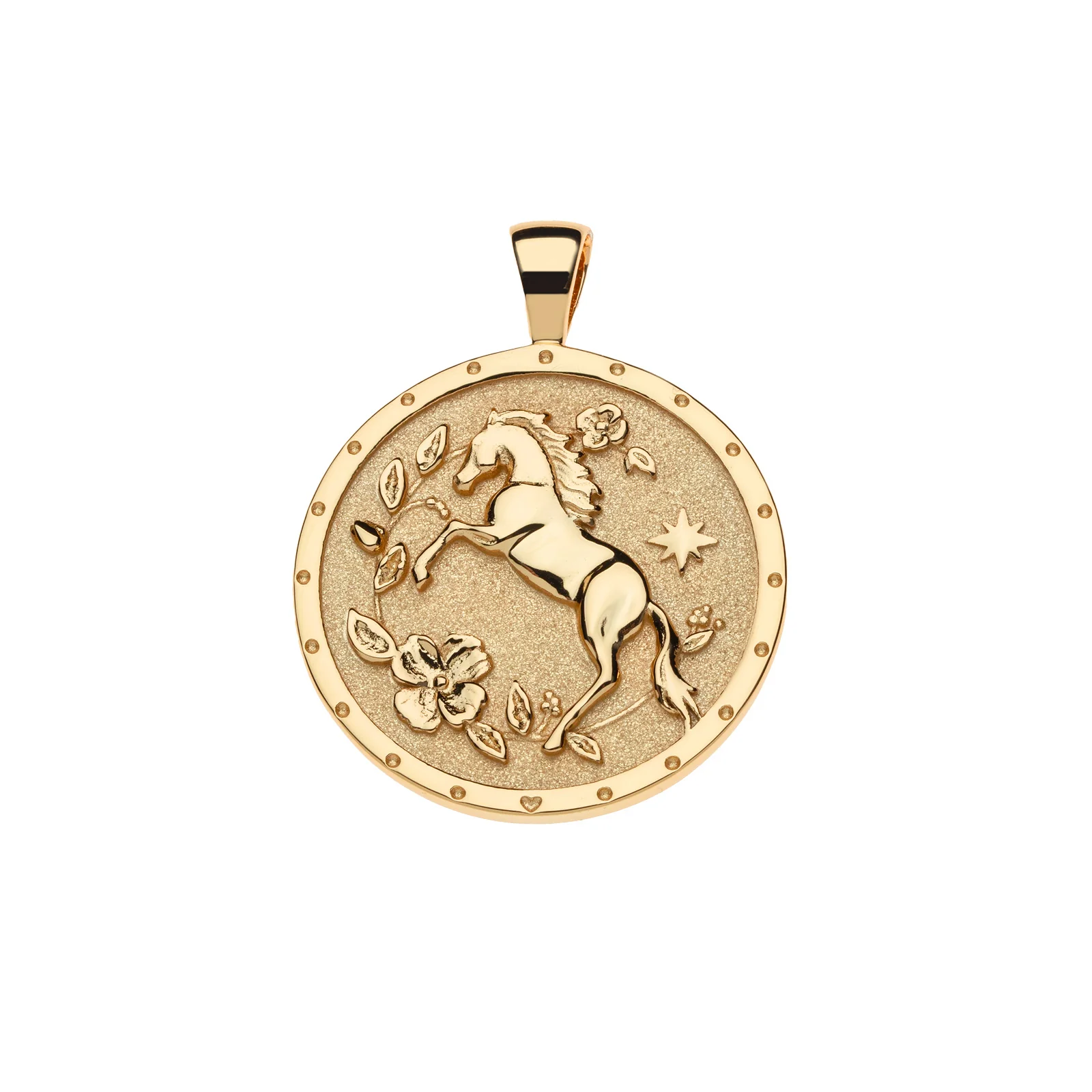 COURAGE Year of the Horse Pendant Coin