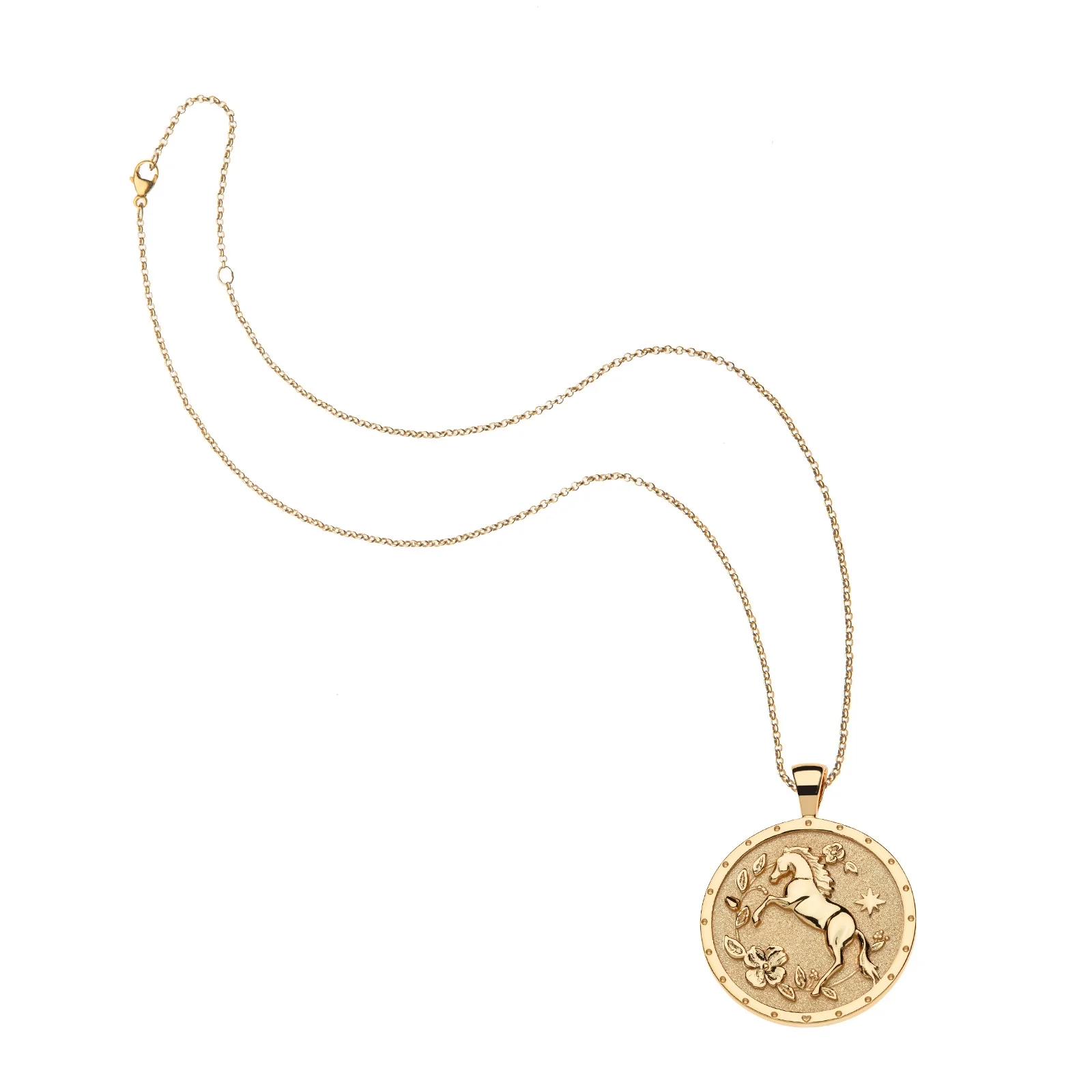 COURAGE Year of the Horse Pendant Coin - Image 4
