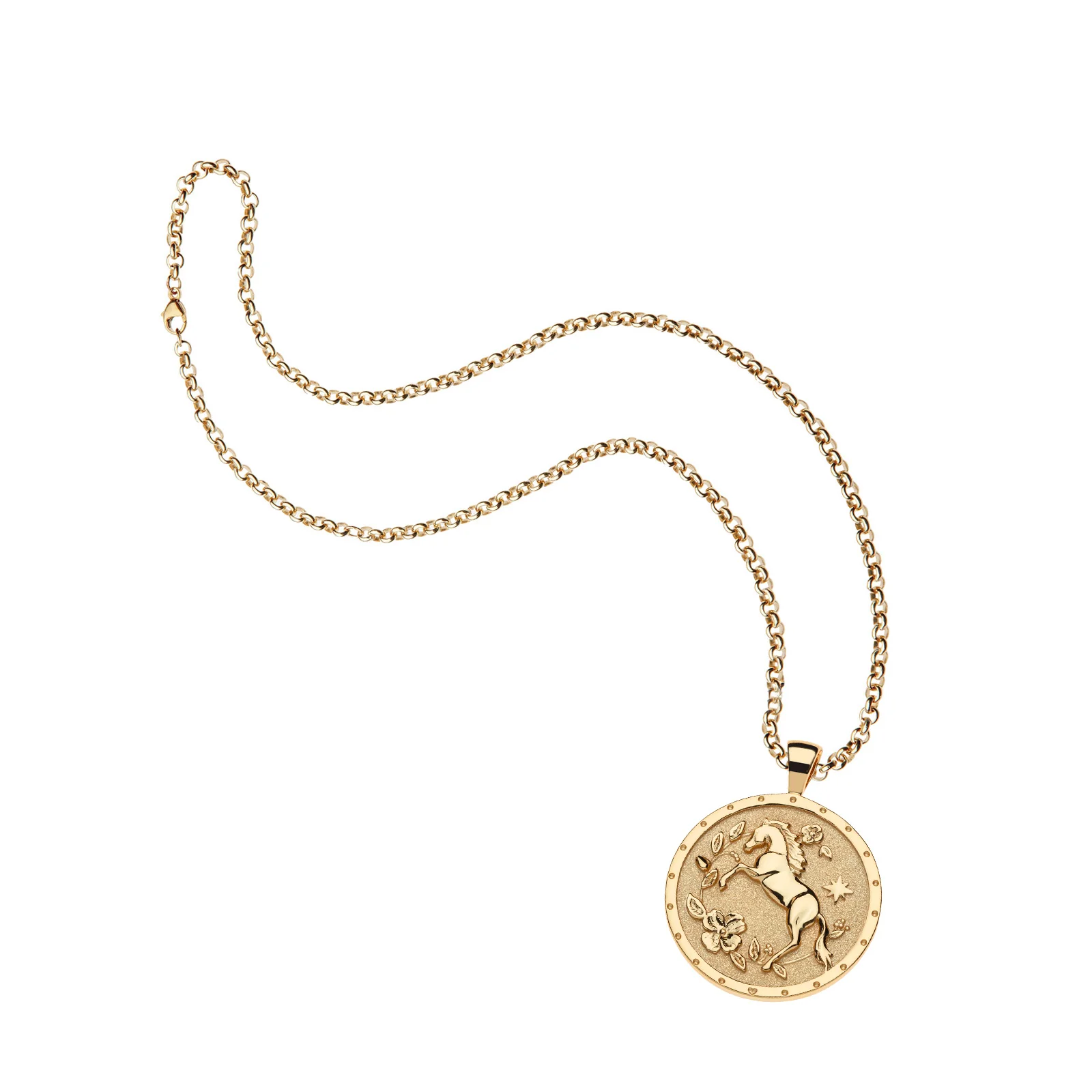 COURAGE Year of the Horse Pendant Coin - Image 6