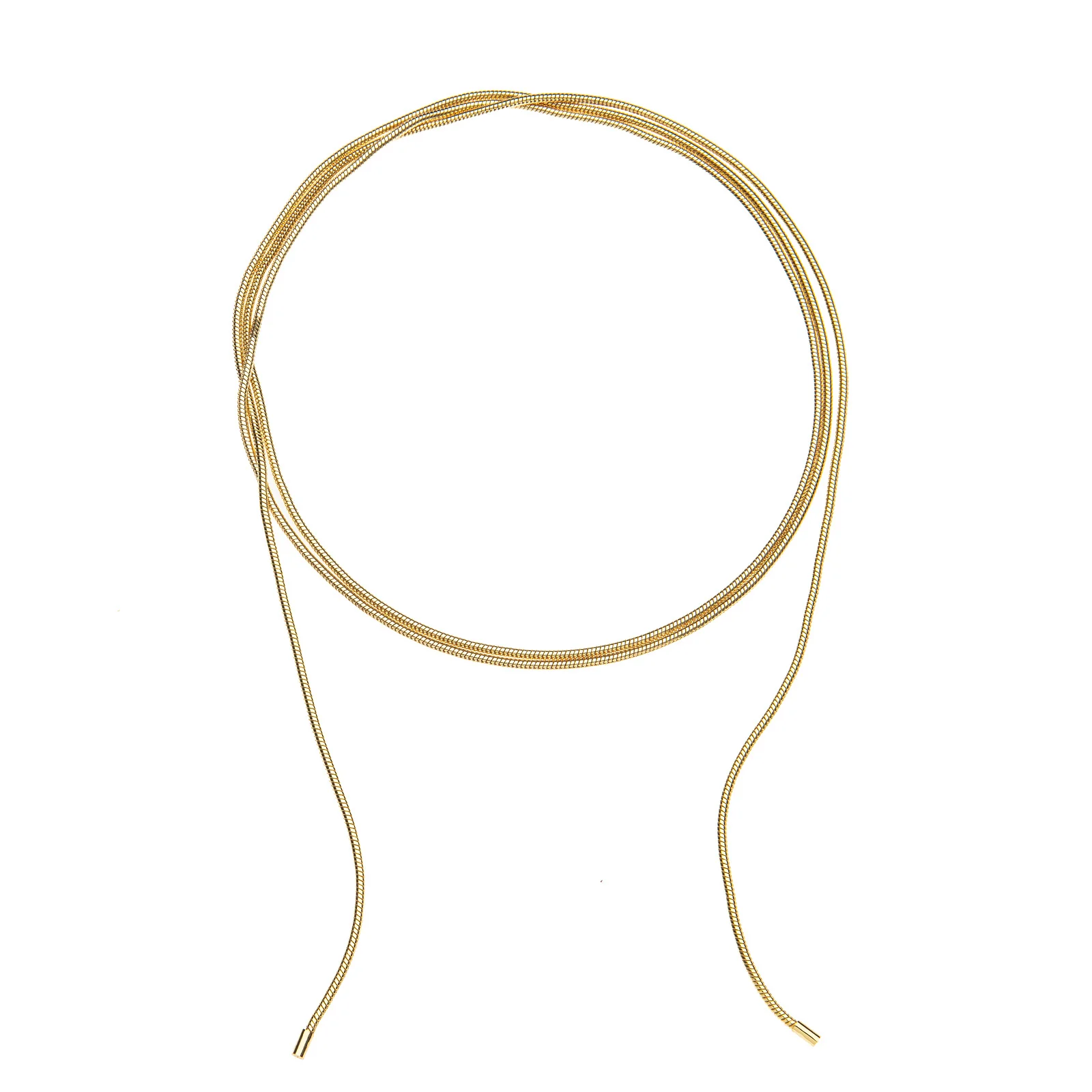 Double Wrap Snake Chain Necklace