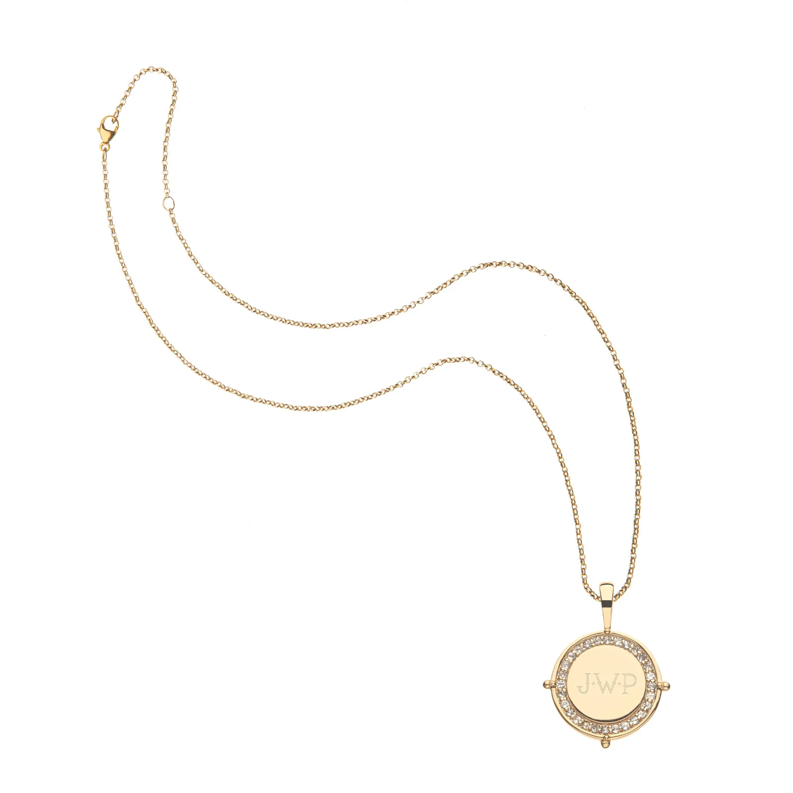 Embellished Personalized Petite Coin Pendant - Image 6