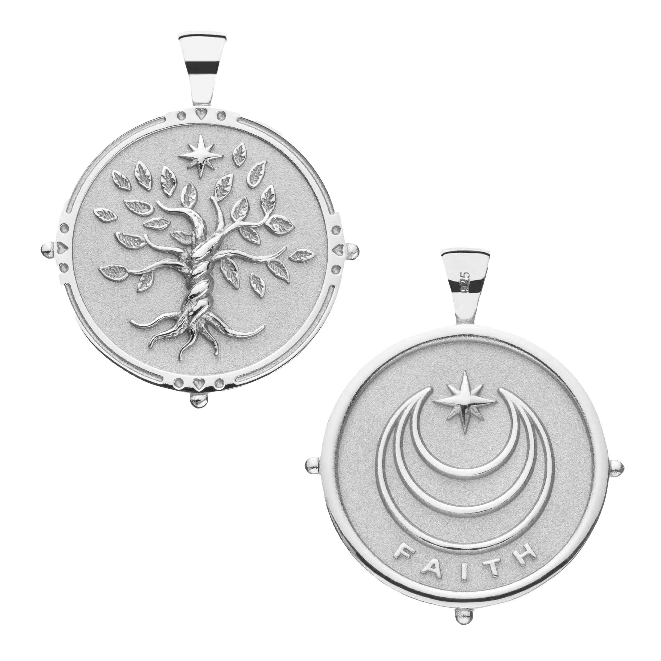 FAITH JW Original Pendant Coin in Silver - Image 2