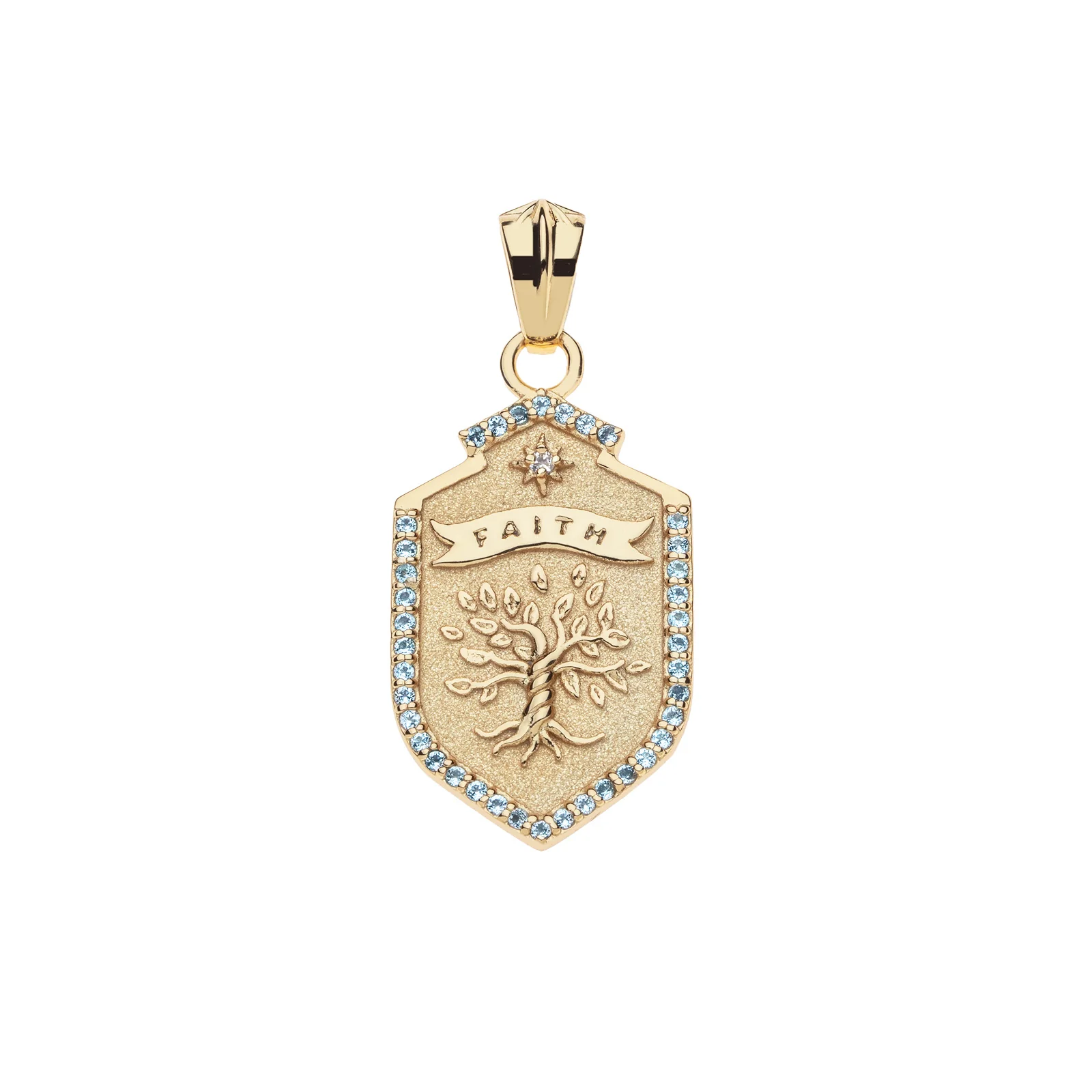 FAITH Shield Pendant