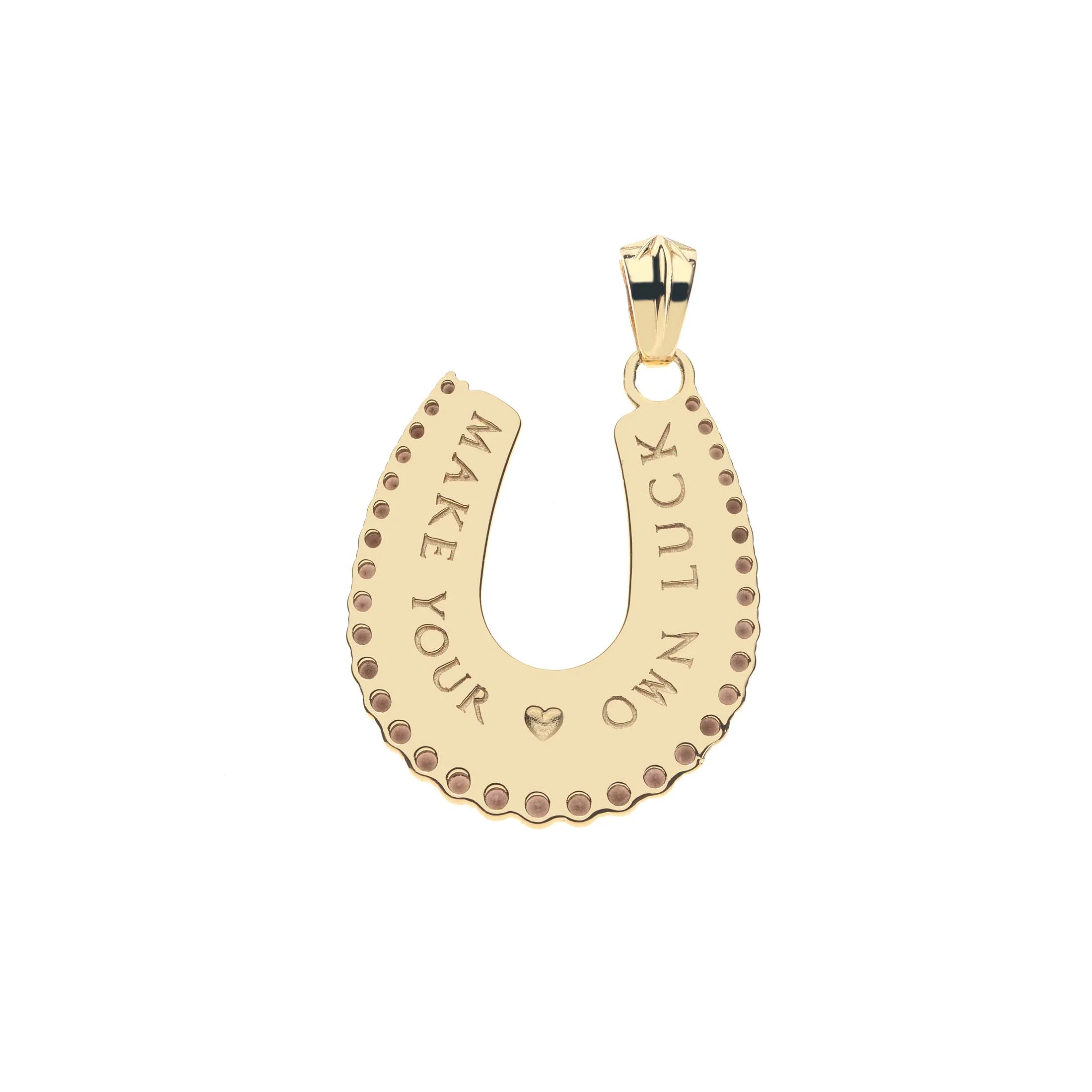 Feeling Lucky Mother of Pearl Horseshoe Pendant - Image 2