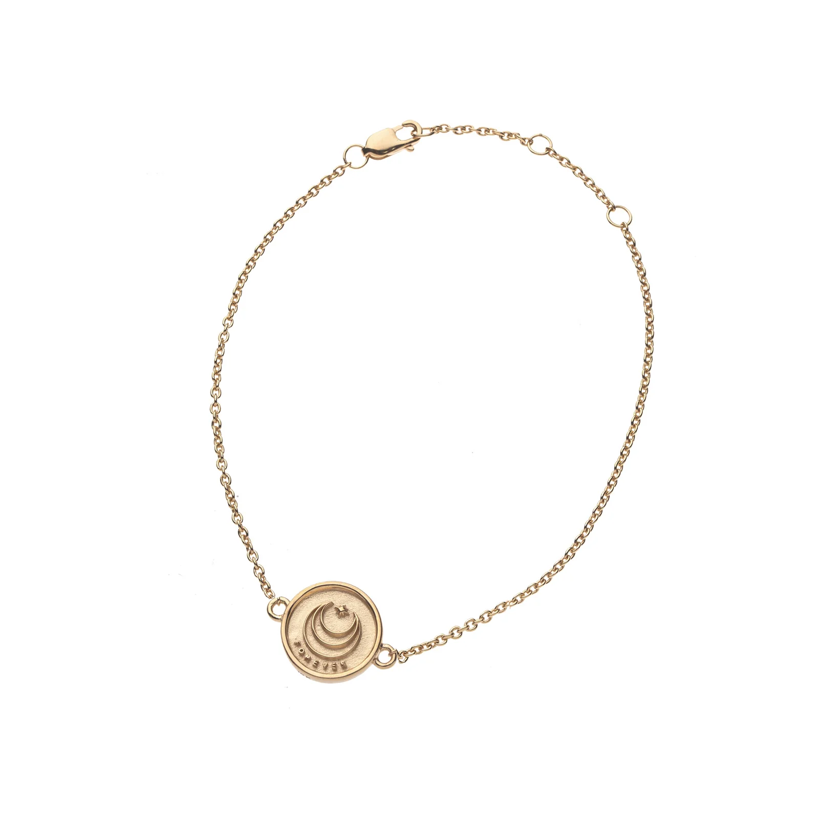 FOREVER JW Baby Coin Bracelet in 10k Gold - Image 4