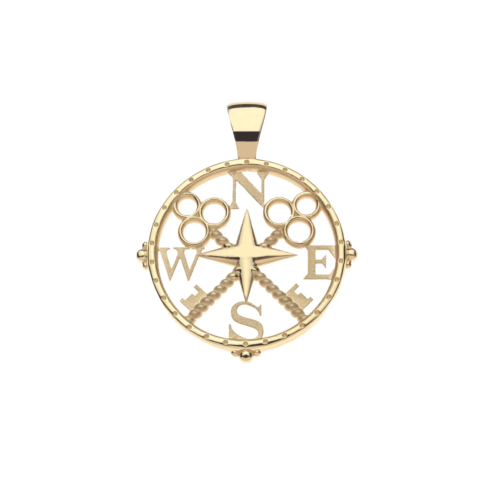 FOREVER JW Cutout Pendant Coin in Solid Gold