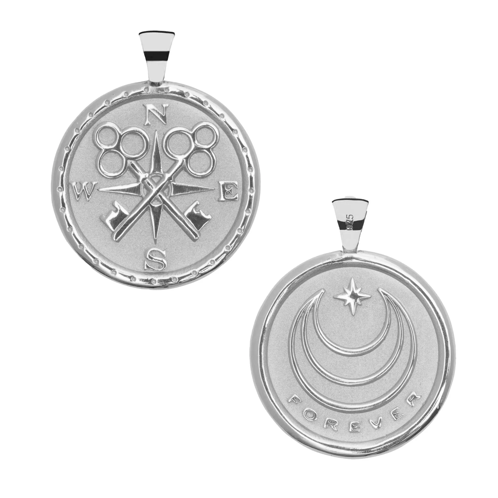 FOREVER JW Original Pendant Coin in Silver - Image 3