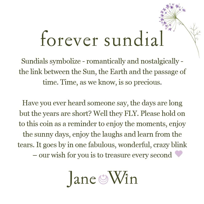 FOREVER Sundial Pendant Coin - Image 4