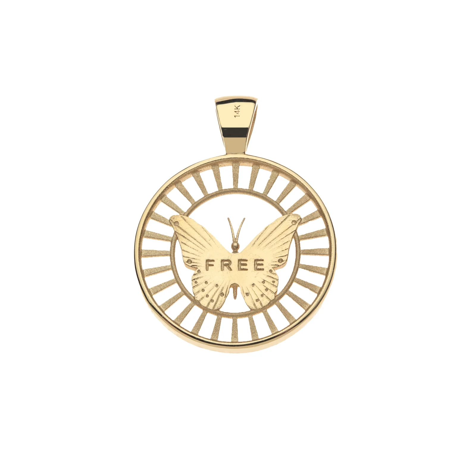 FREE JW Cutout Pendant in Solid Gold - Image 2