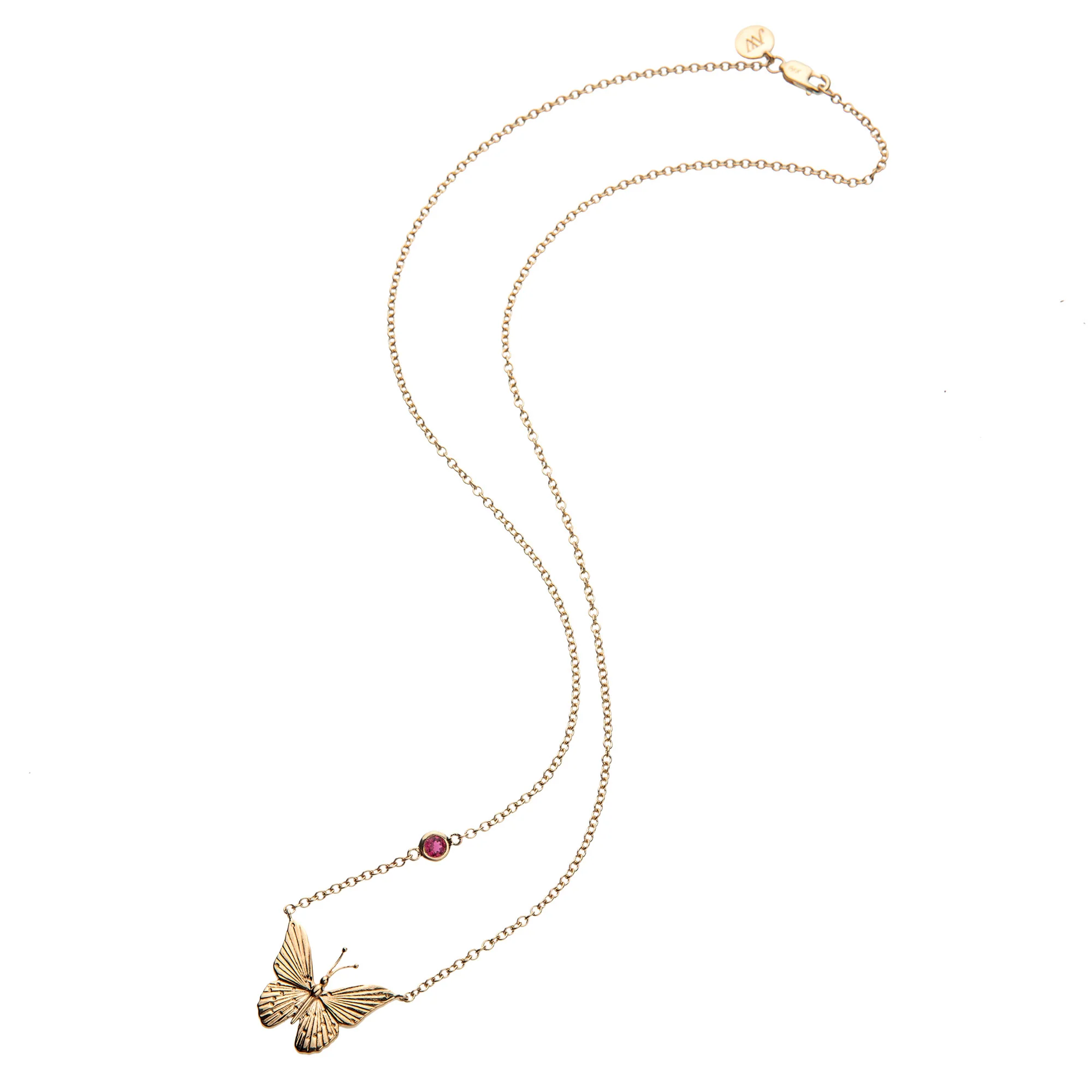 FREEDOM Butterfly Pendant 10k Gold - Image 2