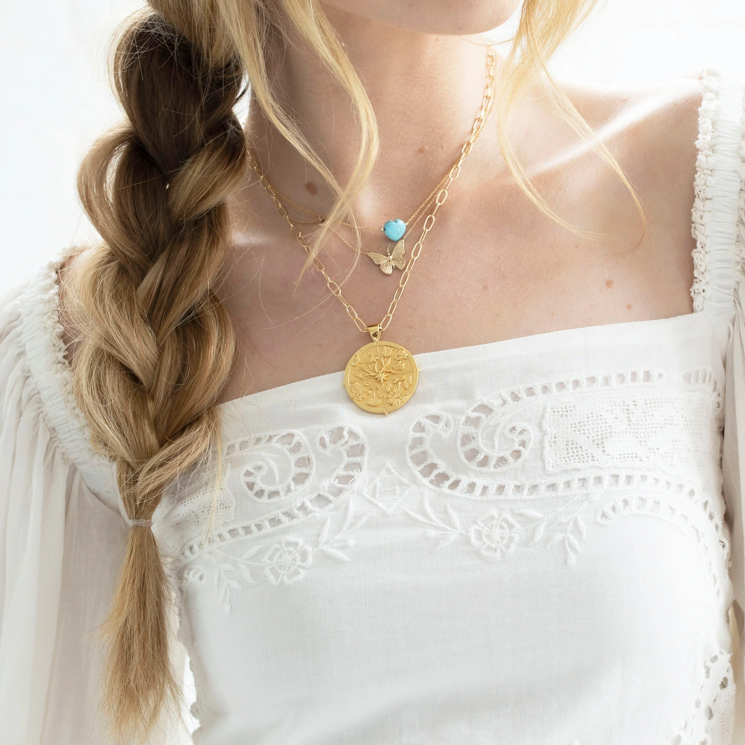 FREEDOM Butterfly Pendant 10k Gold - Image 5