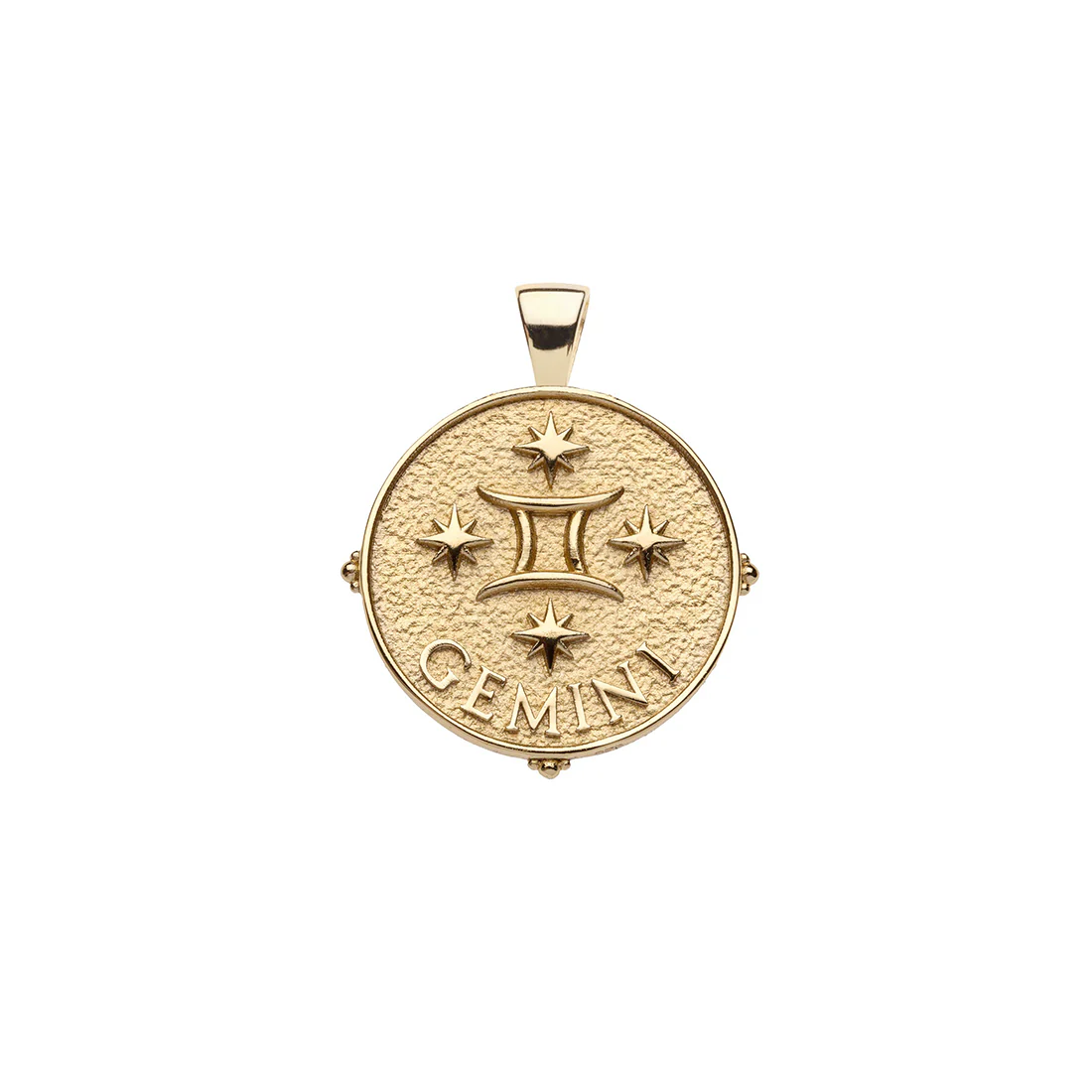 GEMINI JW Small Zodiac Pendant Coin - May 21 - Jun 20 - Image 2