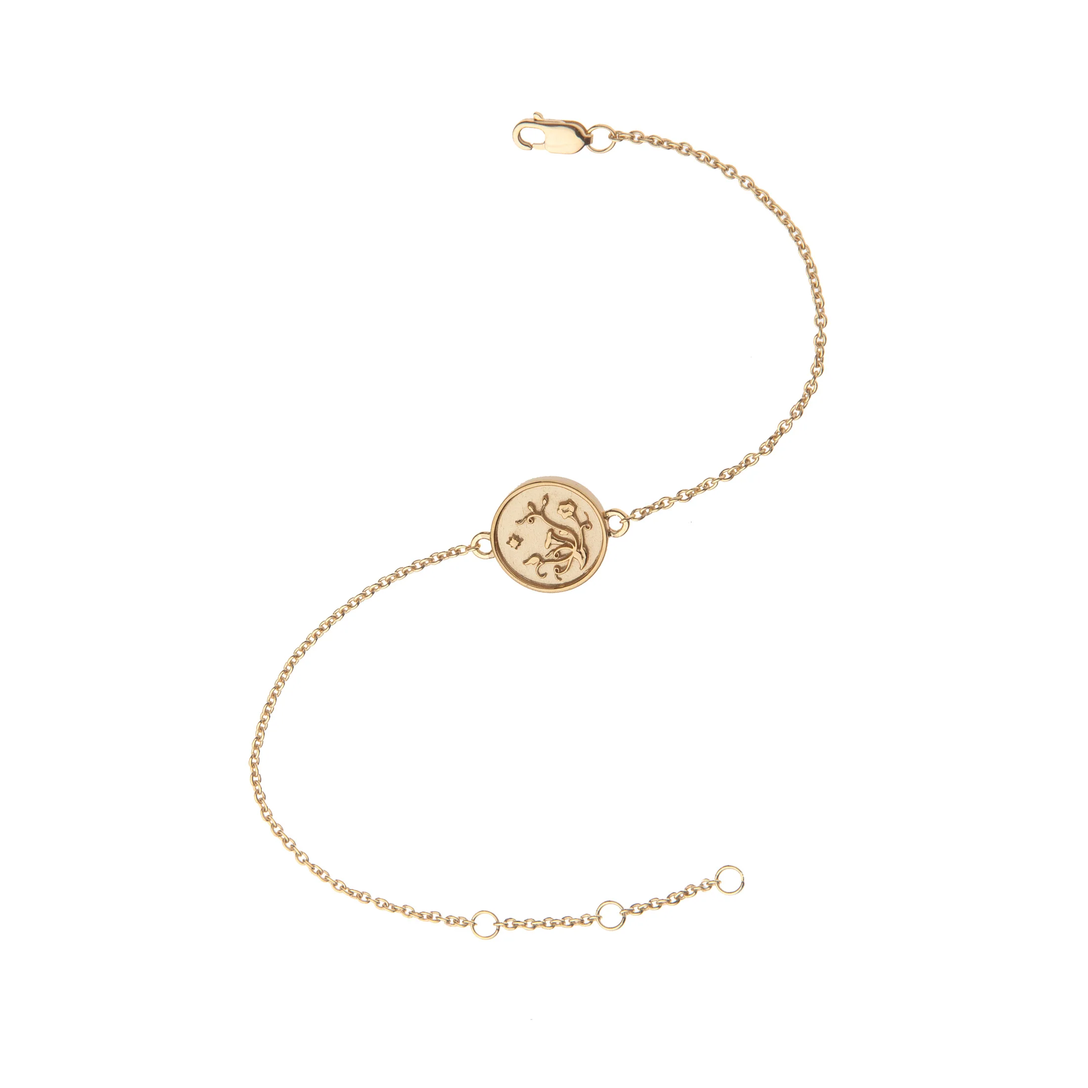 GRACE JW Baby Coin Bracelet in 10k Gold - Image 2