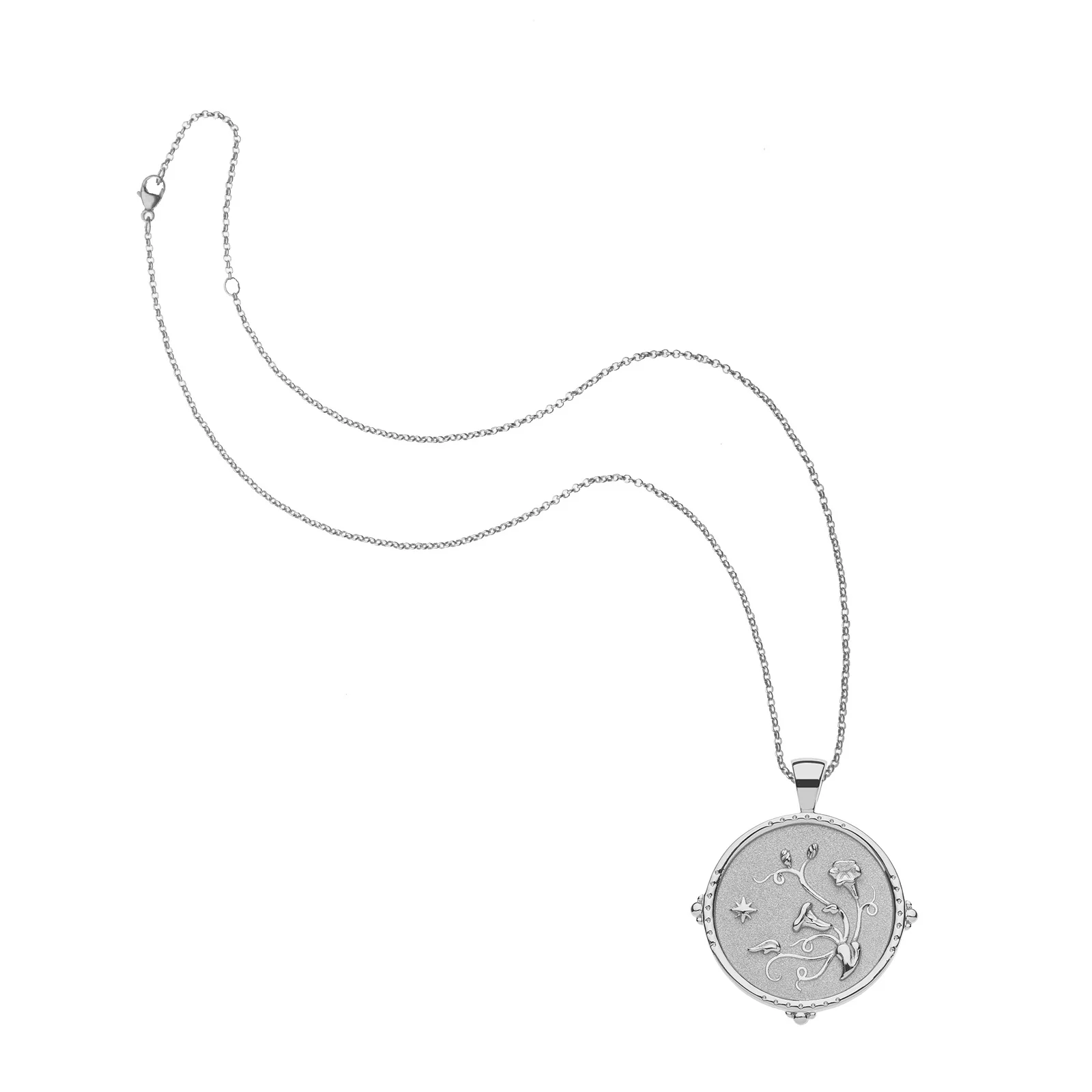 GRACE JW Original Pendant Coin in Silver - Image 5