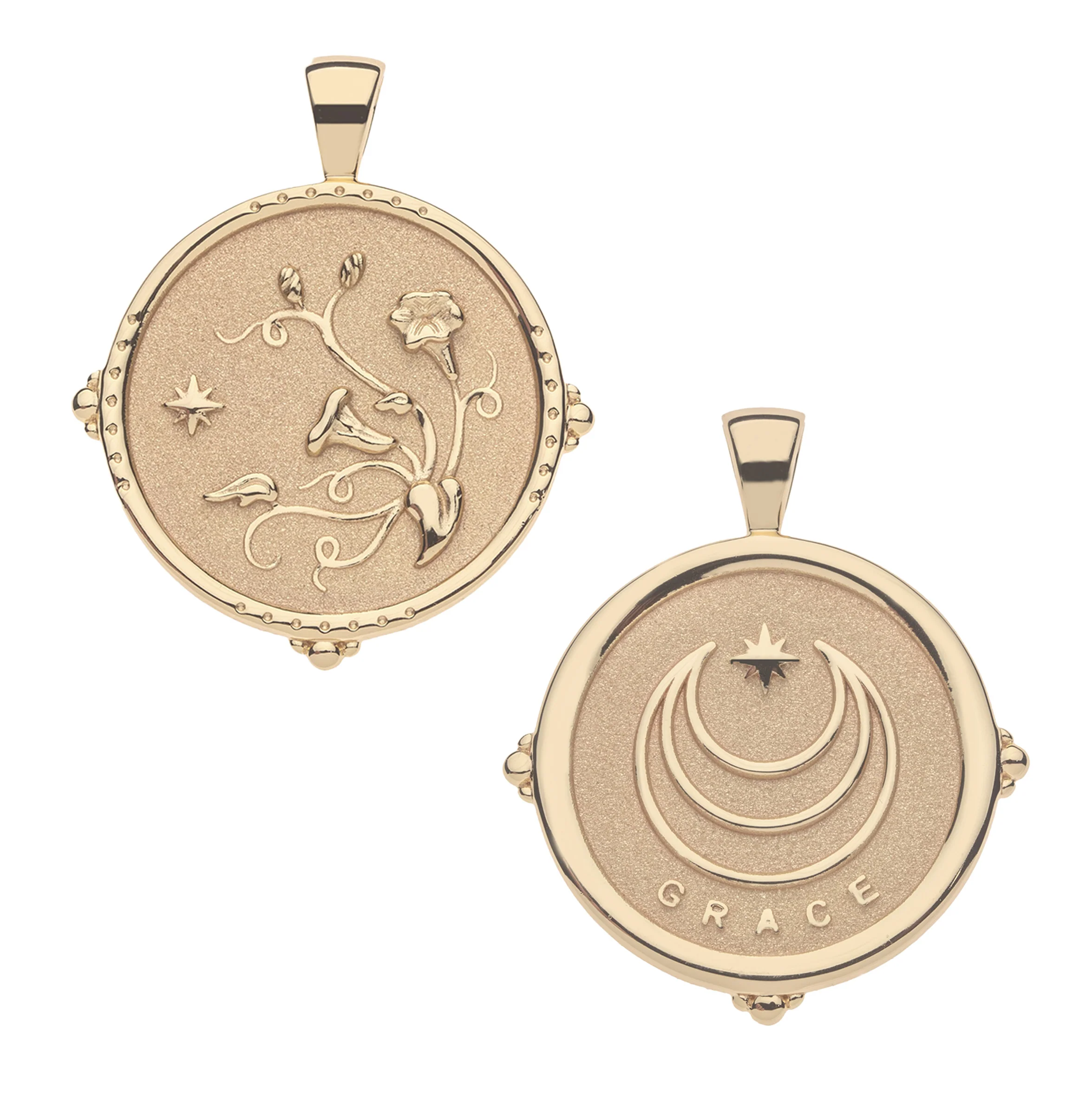 GRACE JW Original Pendant Coin in Solid Gold - Image 2