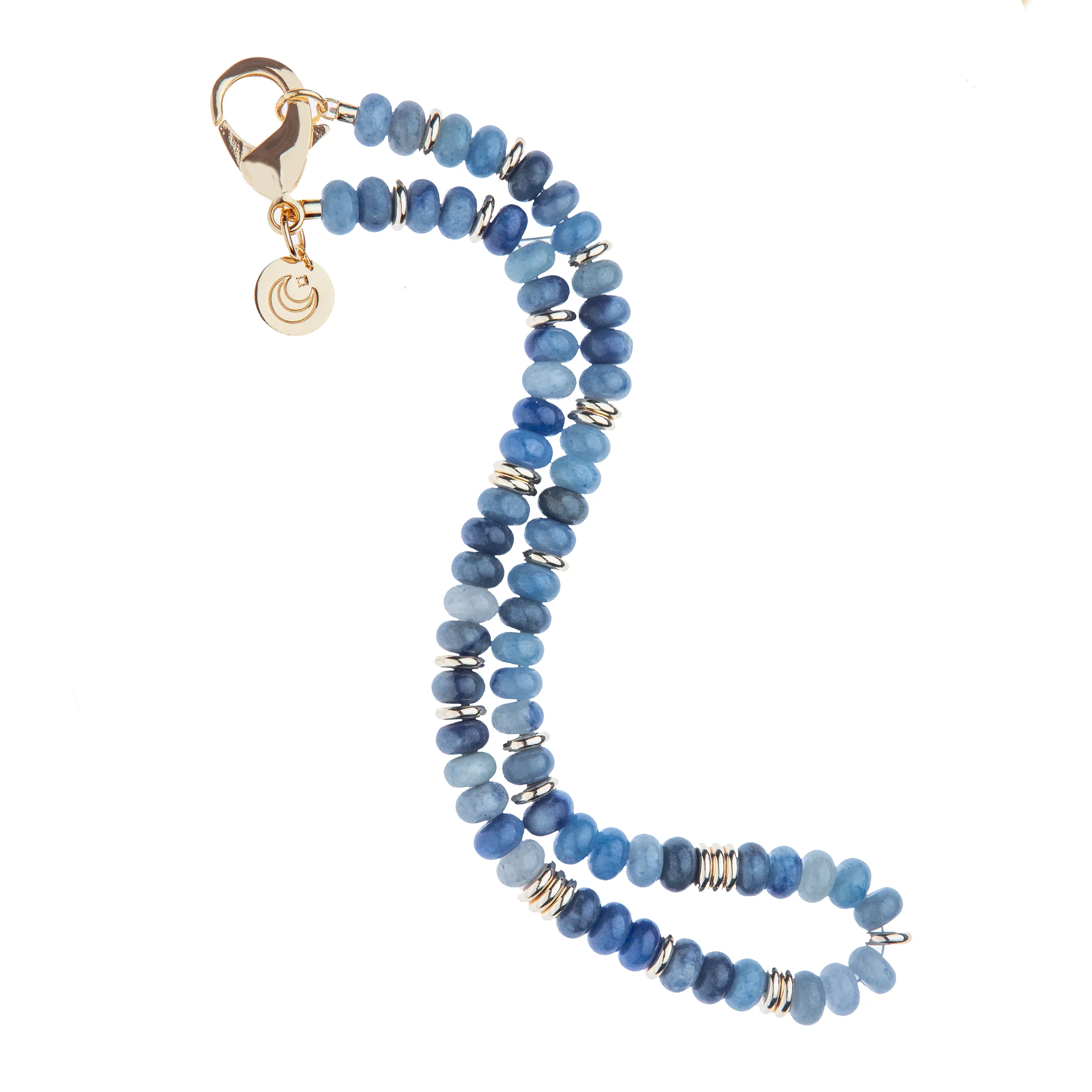 Gumdrop Beaded Necklace in Kyanite - Image 3