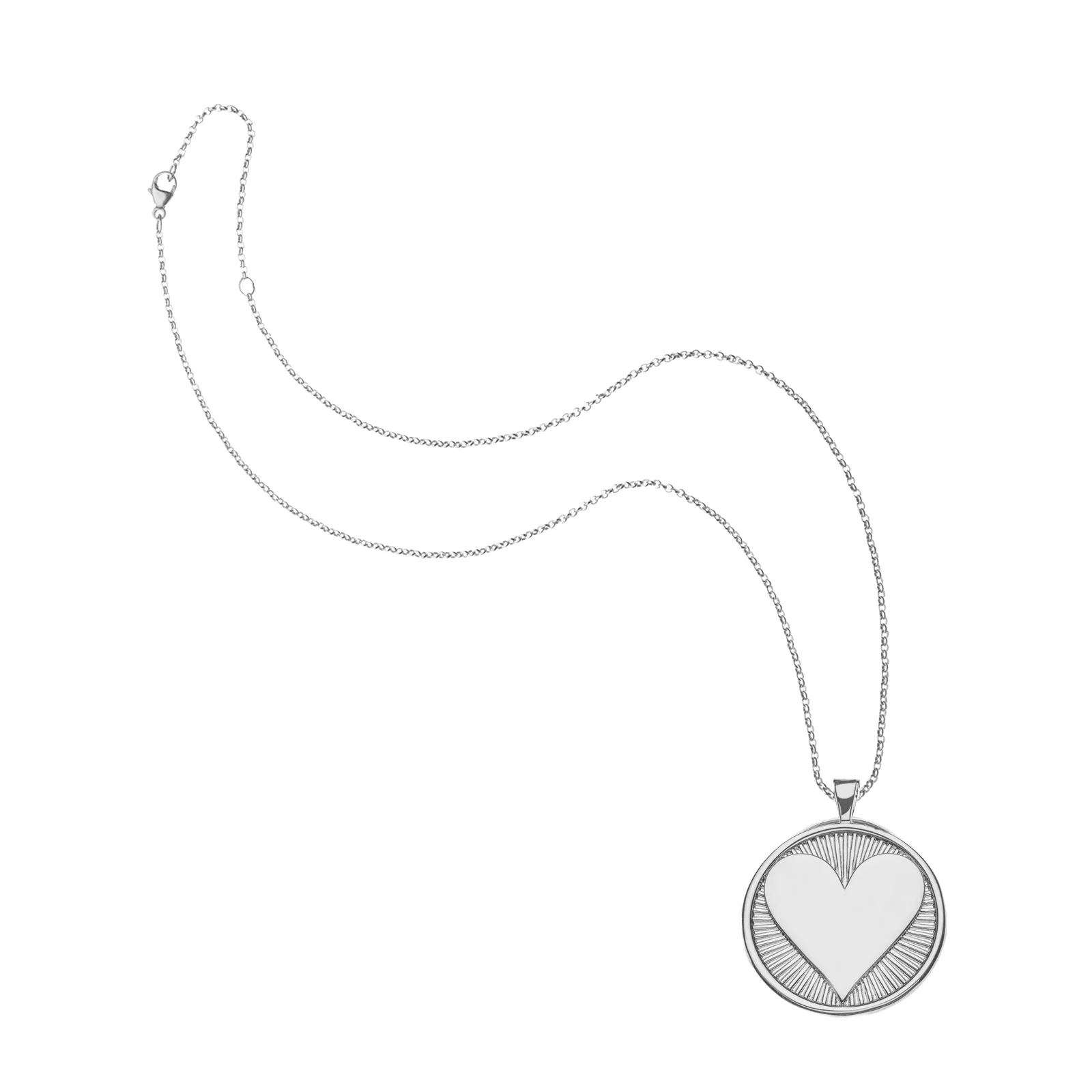 LOVE Hearts Find Me Pendant in Silver - Image 4
