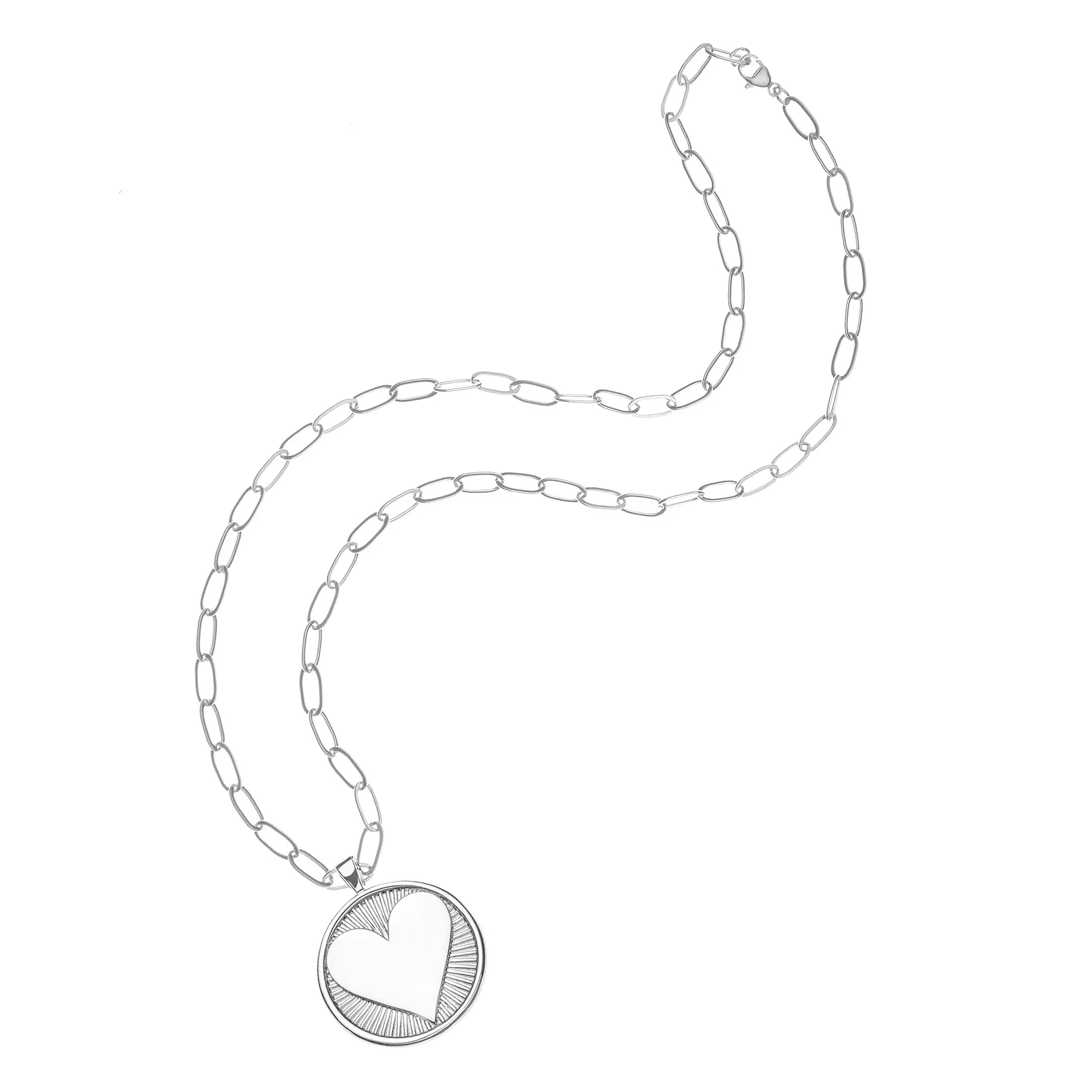 LOVE Hearts Find Me Pendant in Silver - Image 5