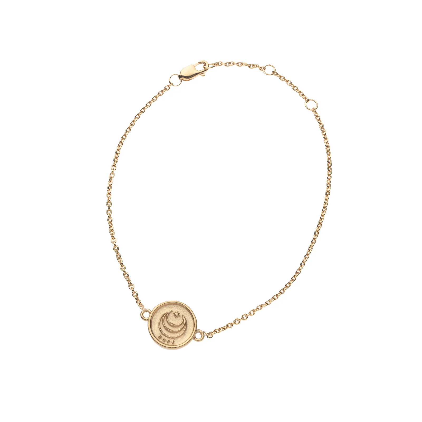 HOPE JW Baby Coin Bracelet in 10k Gold - Image 4