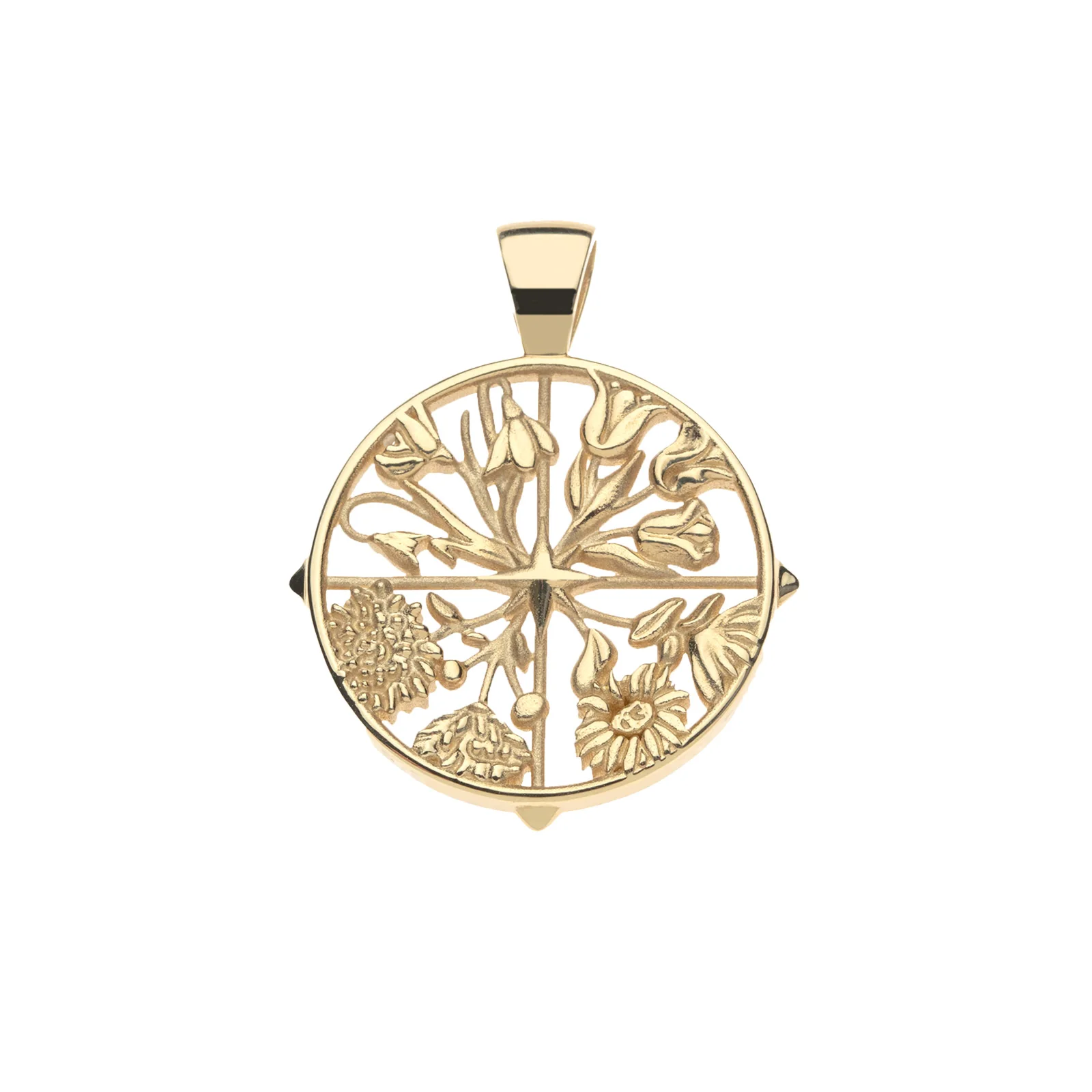 HOPE JW Cutout Pendant in Solid Gold