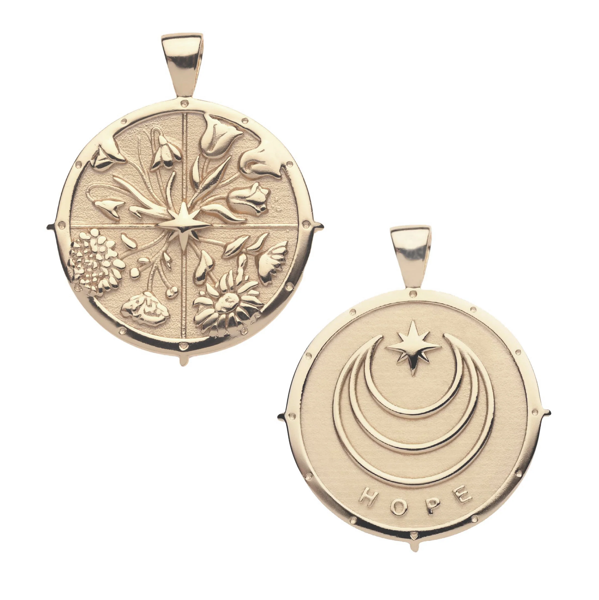 HOPE JW Original Pendant Coin in Solid Gold - Image 2