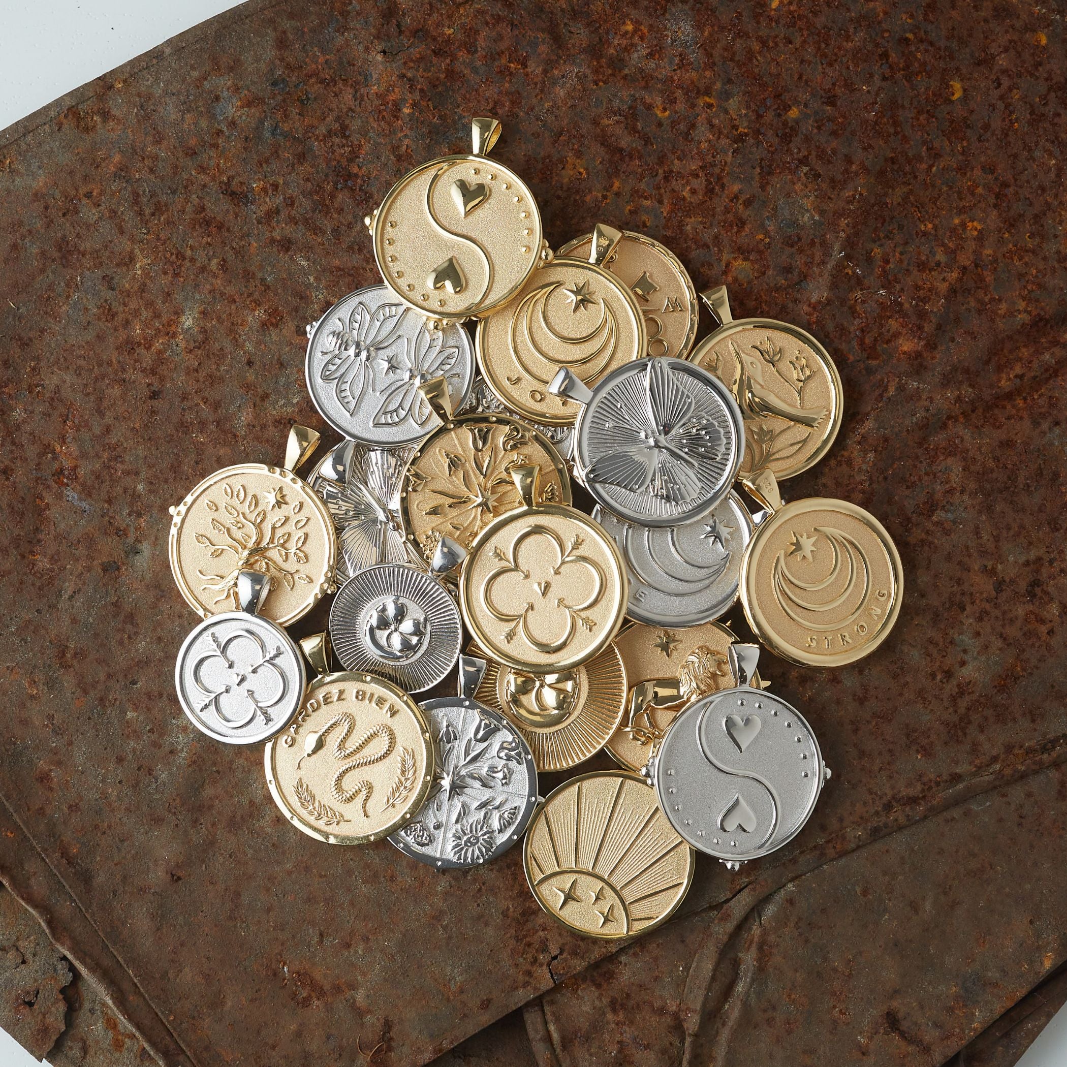 JOY JW Original Pendant Coin in Silver - Image 6