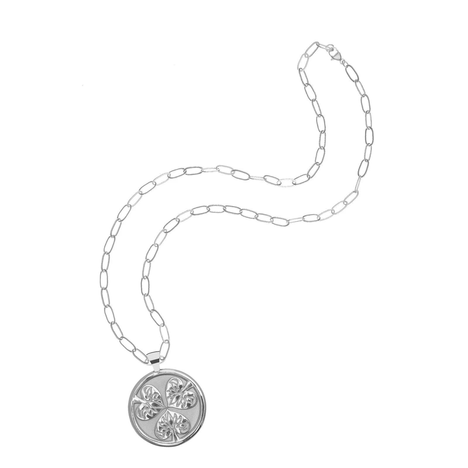 JOY JW Original Pendant Coin in Silver - Image 8