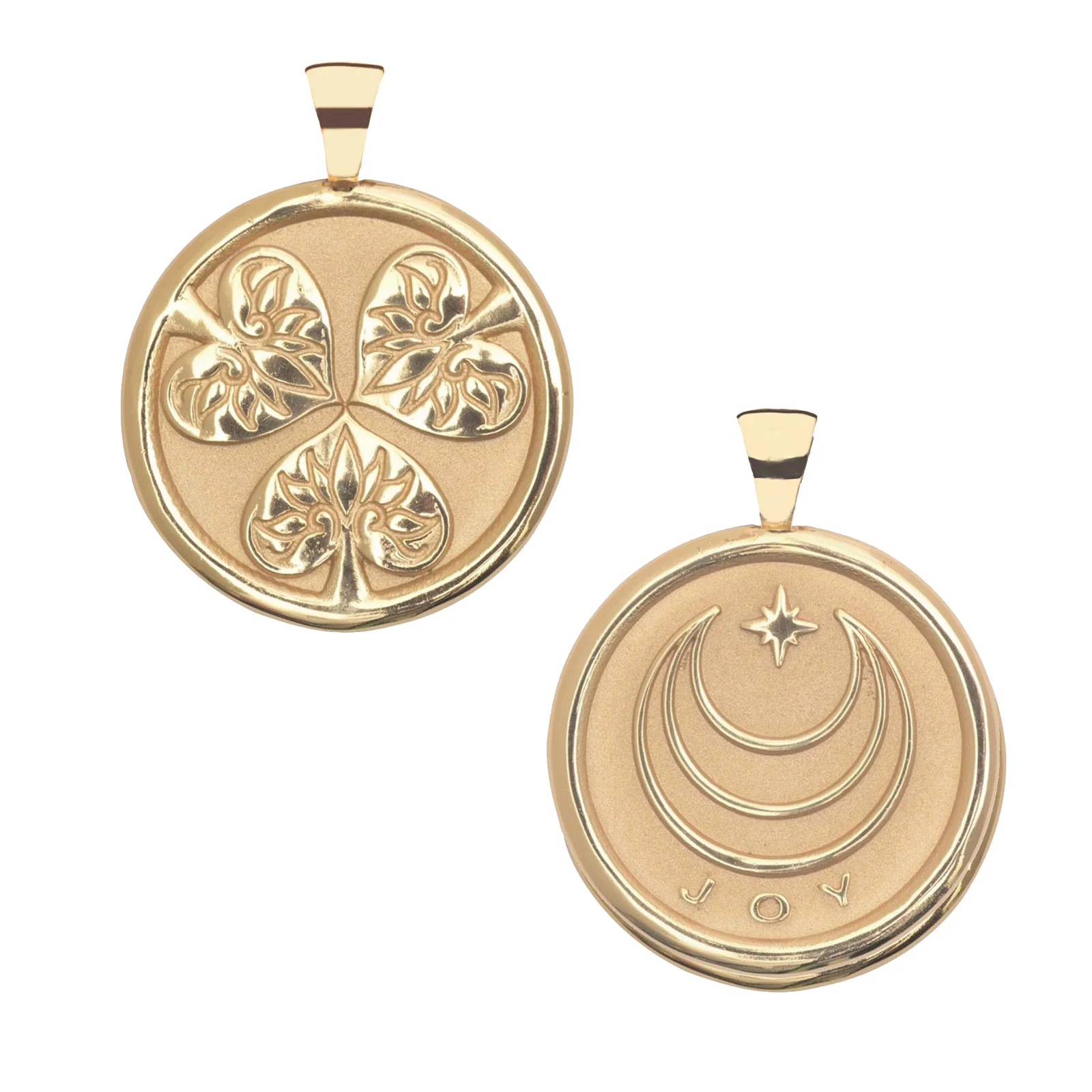 JOY JW Original Pendant Coin in Solid Gold - Image 3