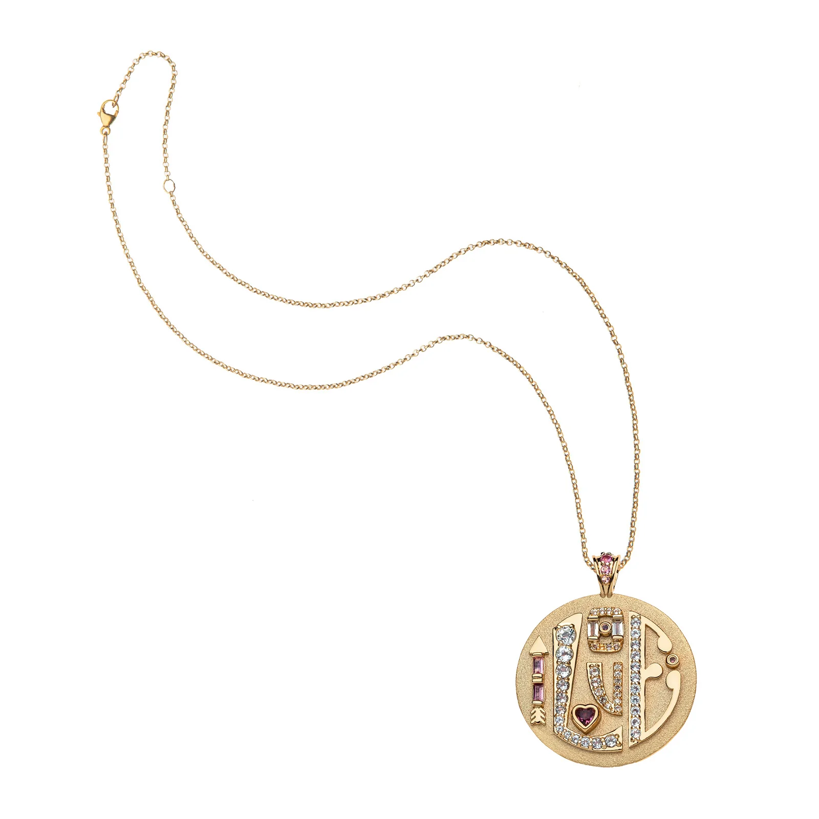 Jumbo LOVE Embellished Pendant - Image 3