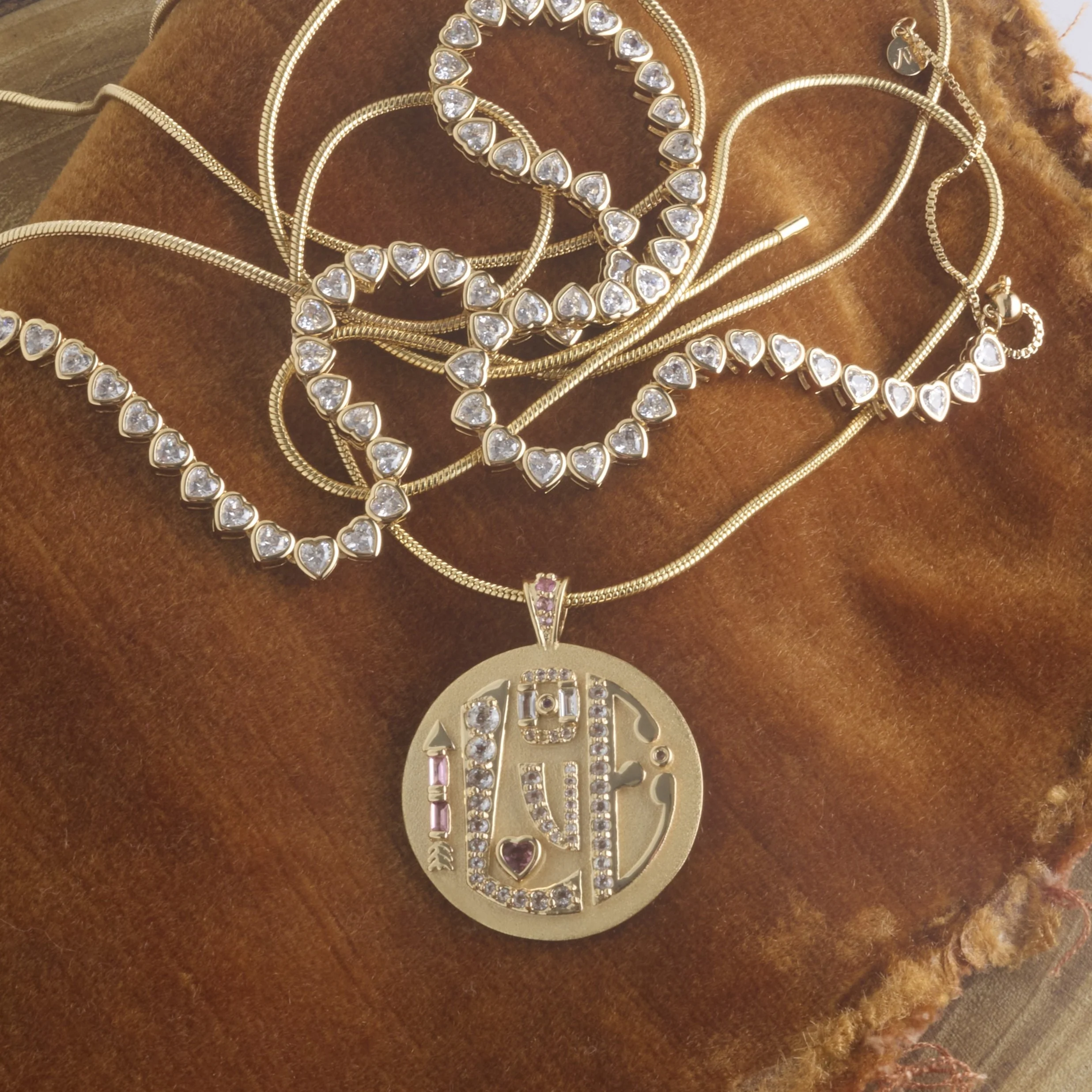 Jumbo LOVE Embellished Pendant - Image 5