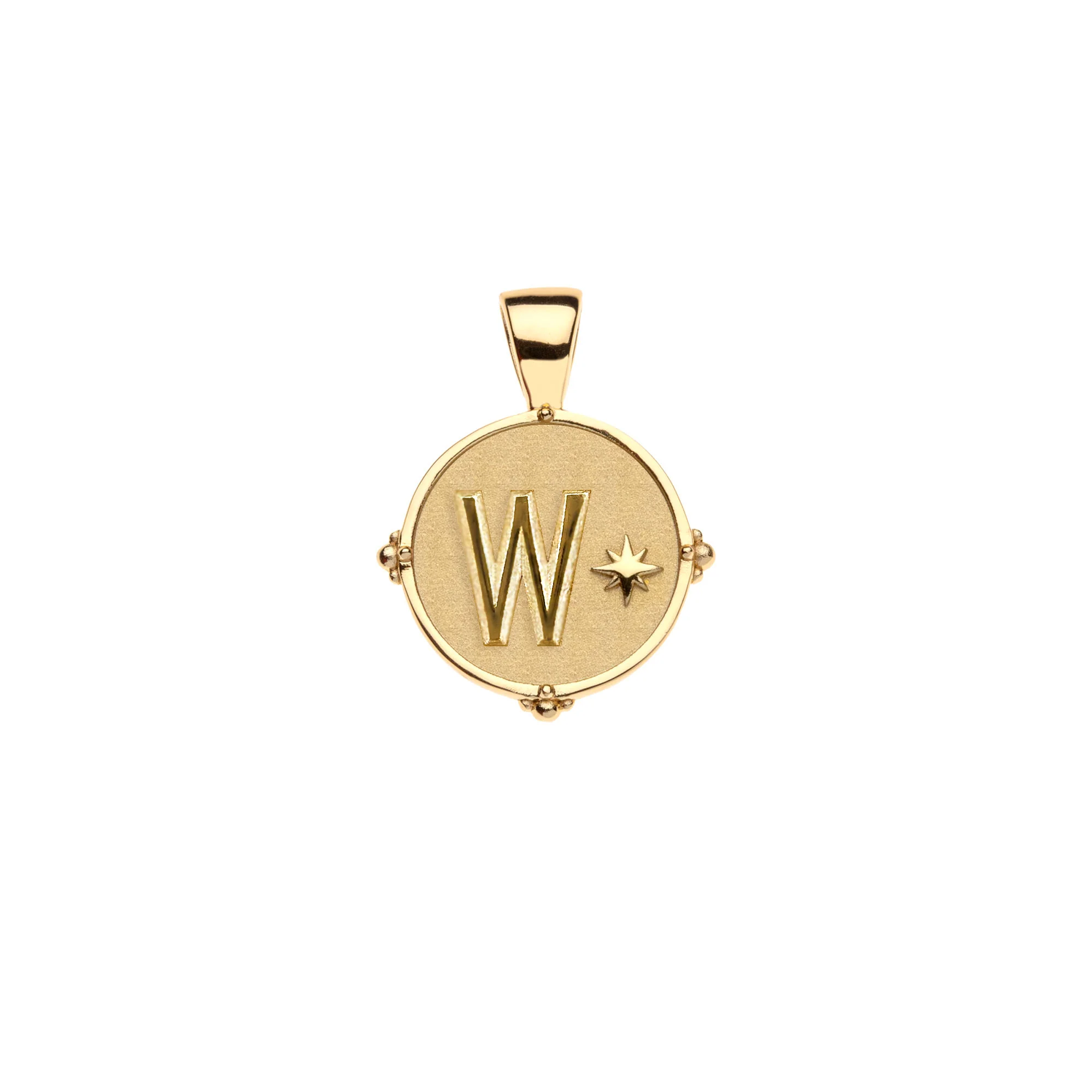 JW Letter Coin Pendant - Image 25