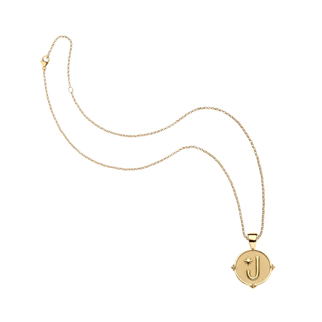 JW Letter Coin Pendant - Image 4