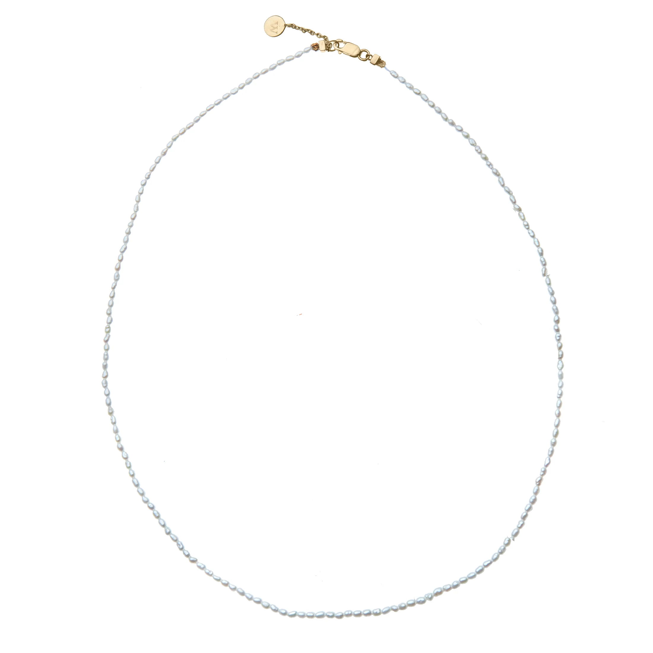 Rice Pearl Necklace in 10k Gold - Image 4