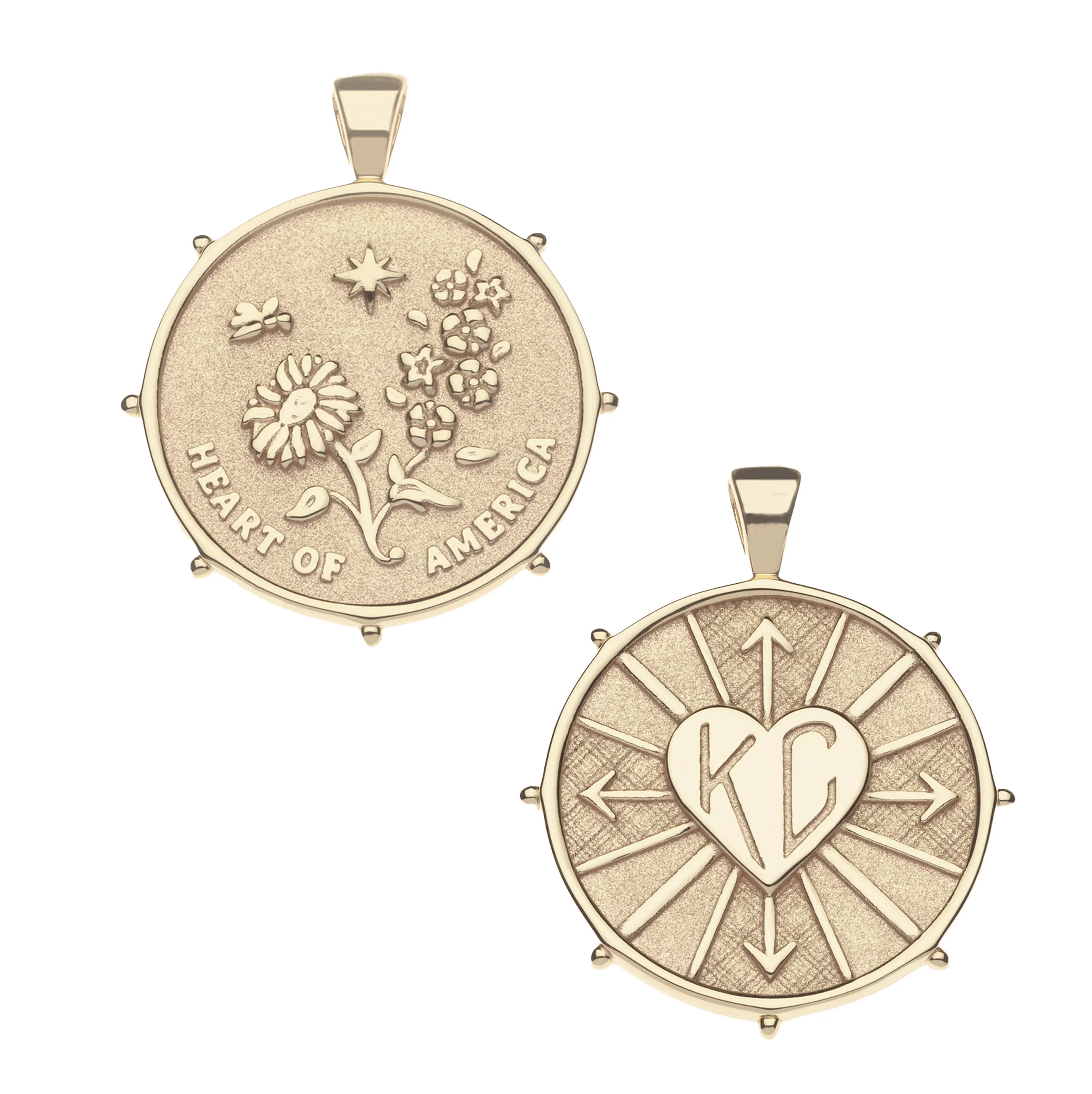 KANSAS CITY JW Original Pendant Coin in Solid Gold - Image 2