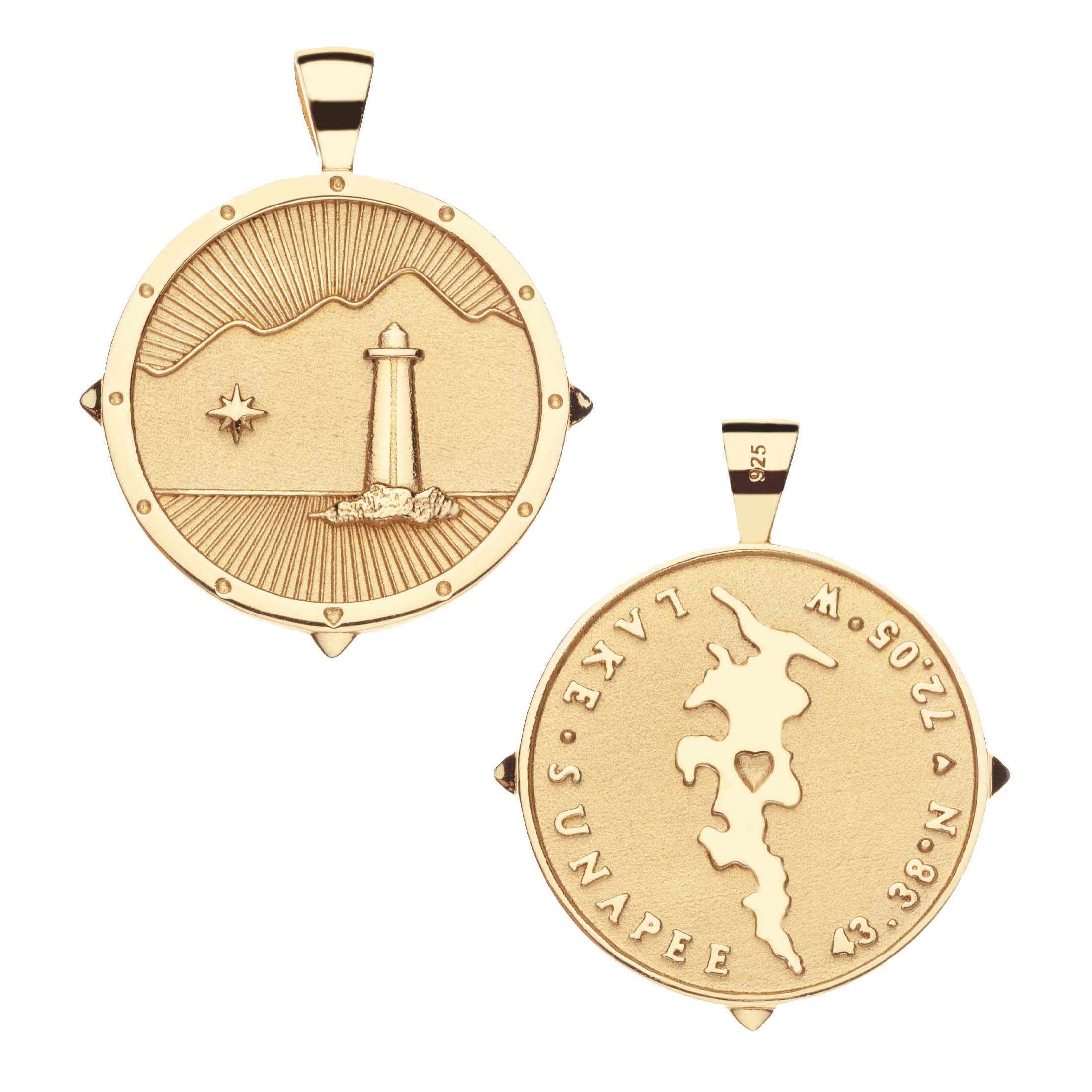 LAKE SUNAPEE JW Original Pendant Coin - Image 2