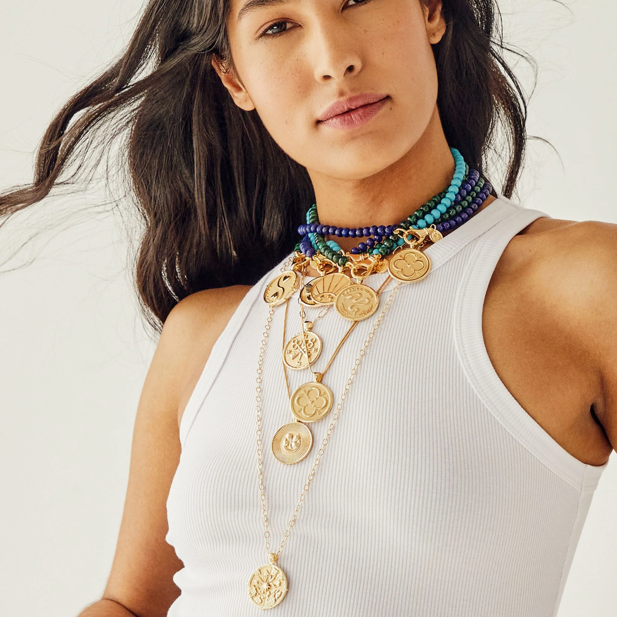 Lapis Beaded Necklace - Image 2