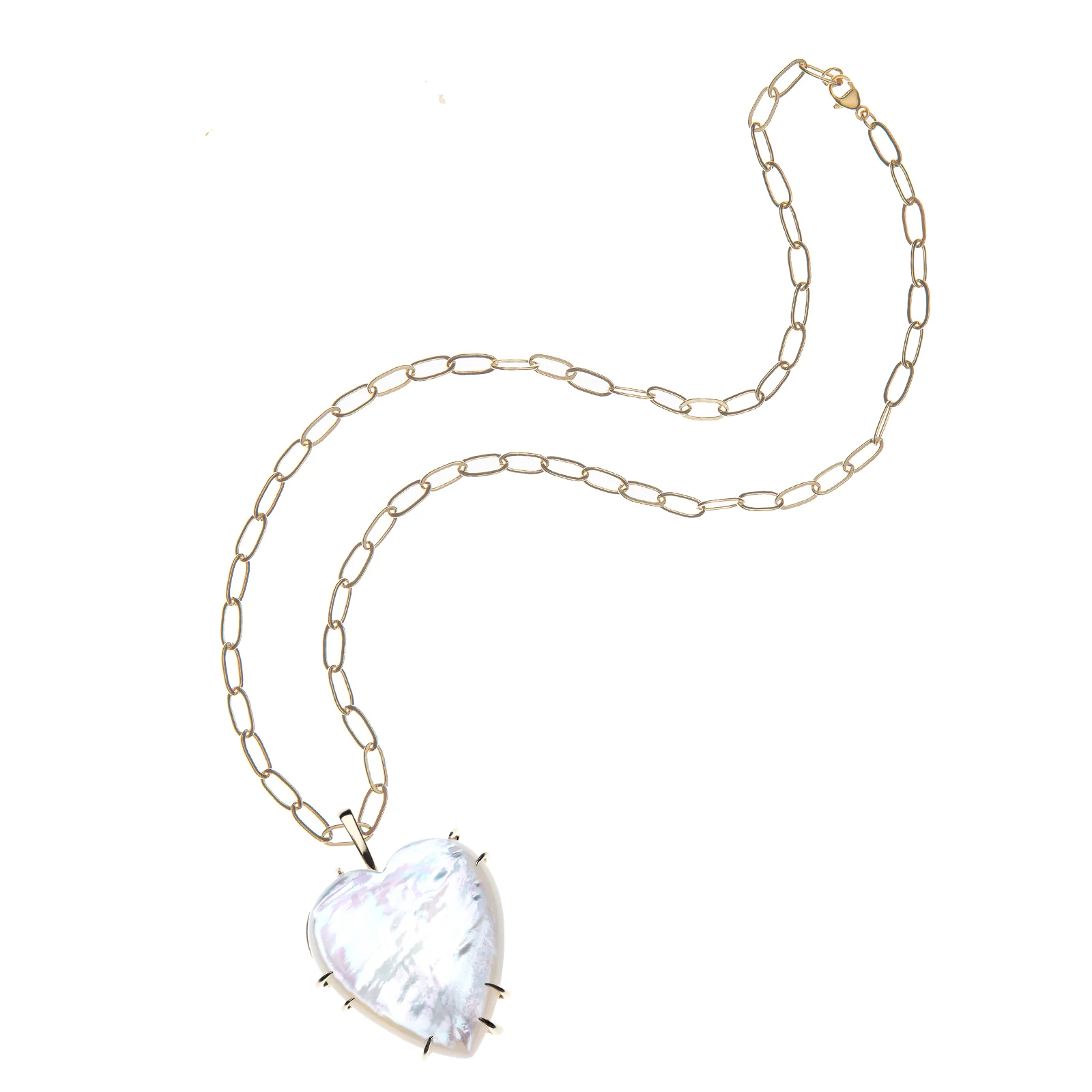 LOVE Carry Your Heart Pendant in Mother of Pearl - Image 5