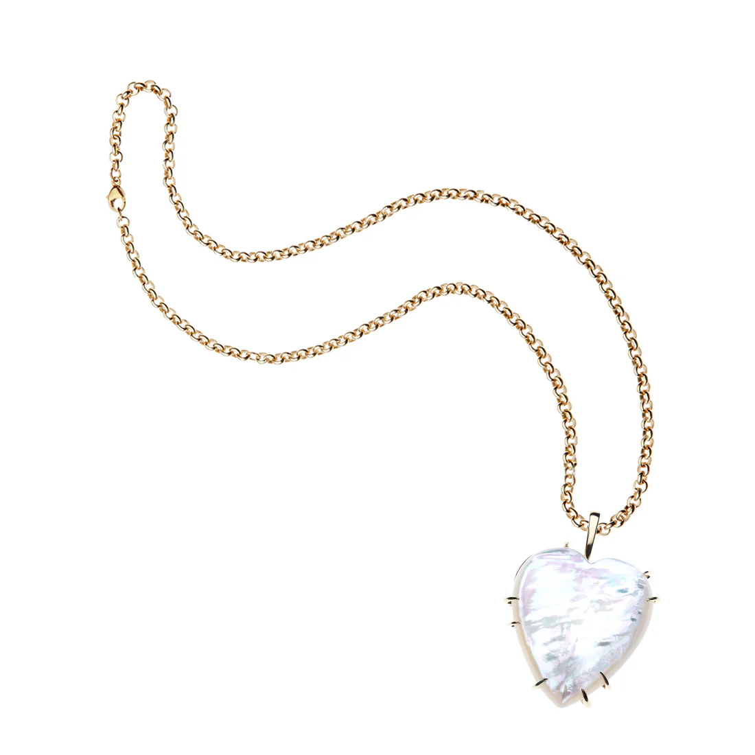 LOVE Carry Your Heart Pendant in Mother of Pearl - Image 6