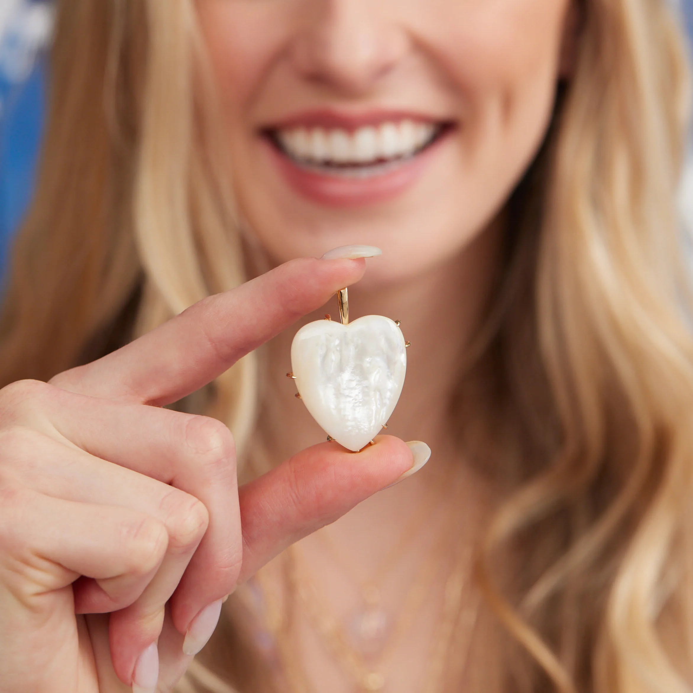 LOVE Carry Your Heart Pendant in Mother of Pearl - Image 9