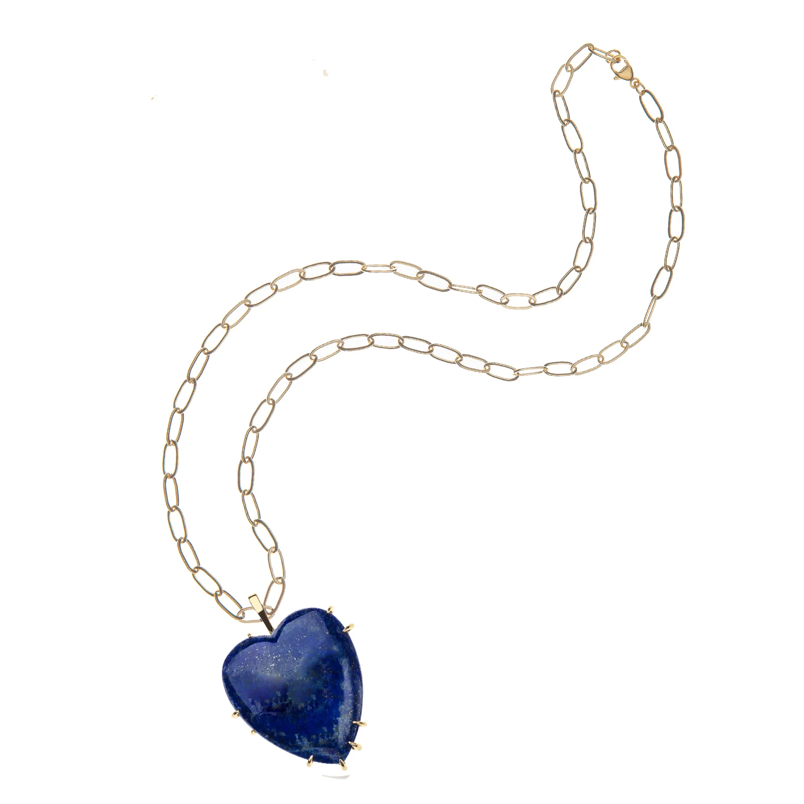 LOVE Carry Your Heart Pendant in Lapis - Image 4
