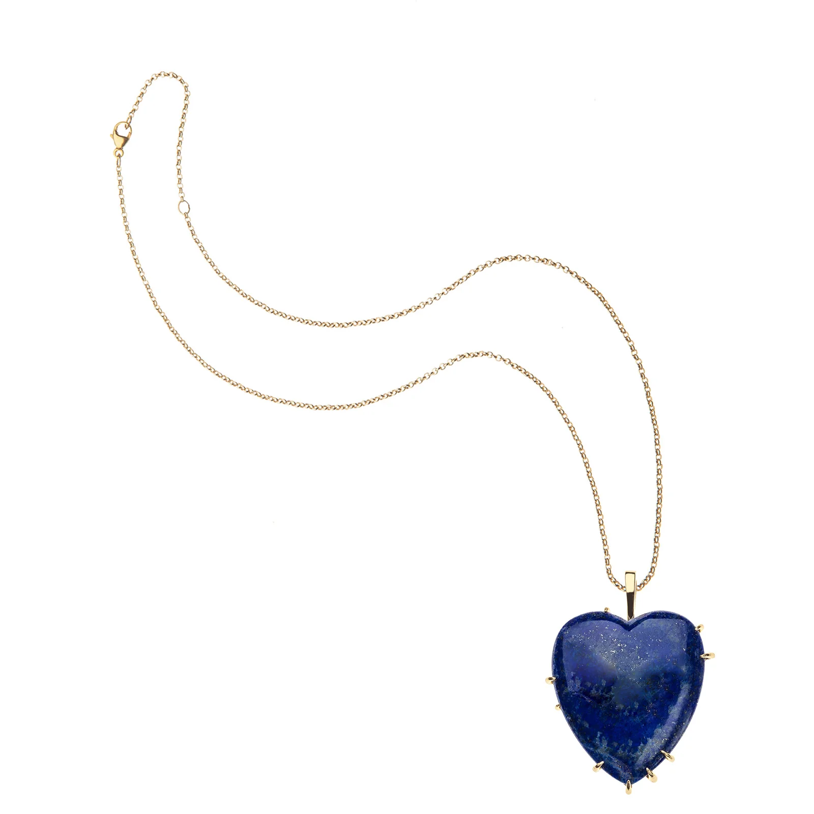 LOVE Carry Your Heart Pendant in Lapis - Image 5