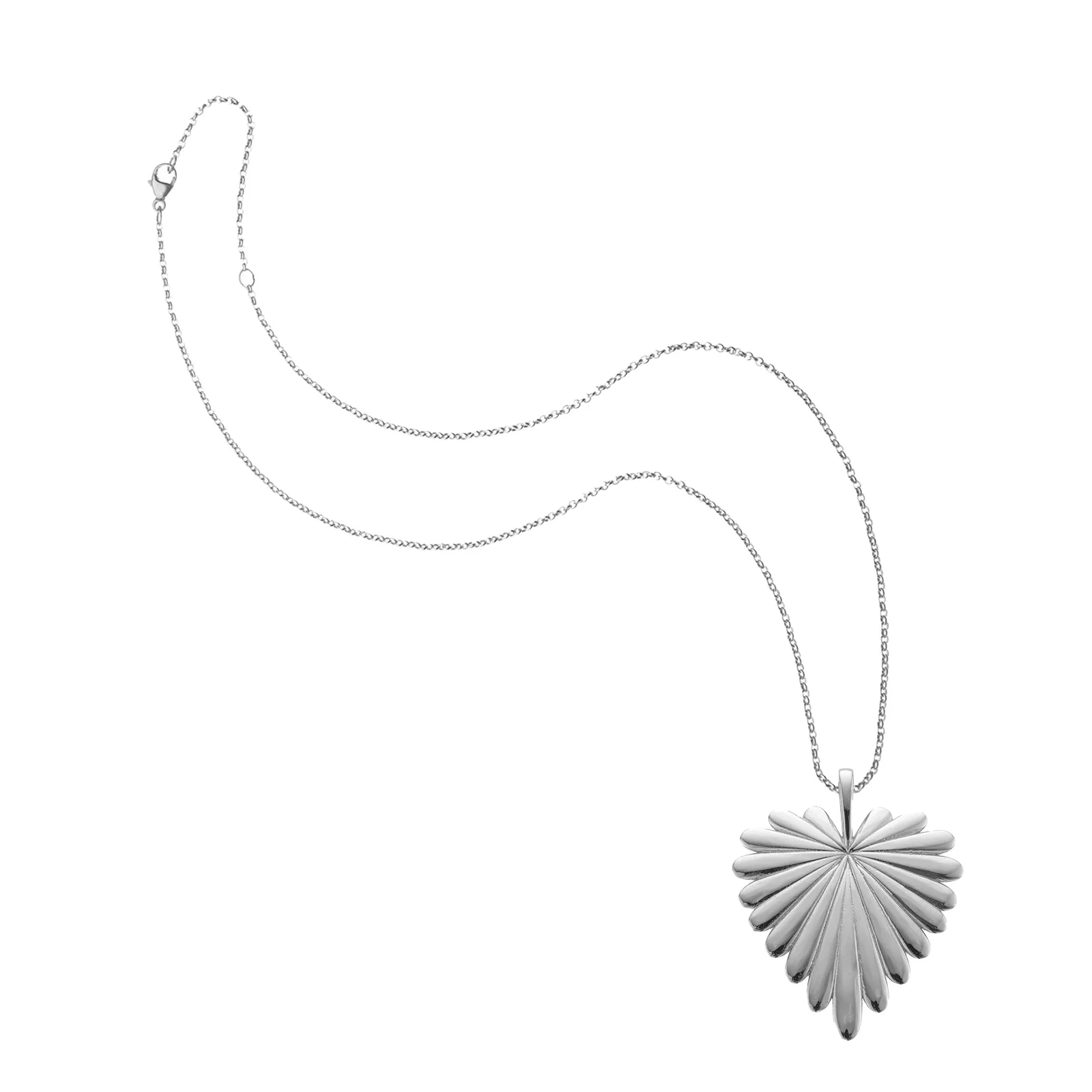 LOVE Full-Heart Pendant in Silver - Image 4