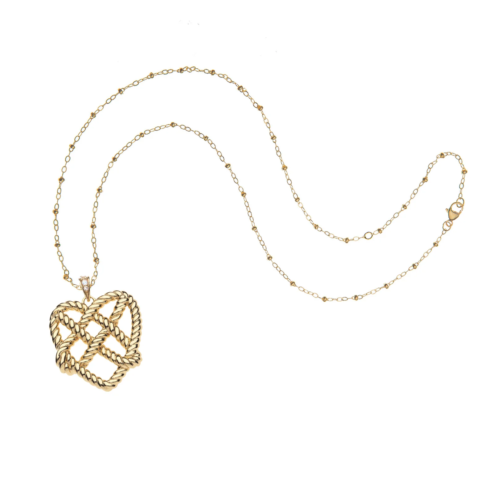 LOVE In a Knot Heart Pendant - Image 4