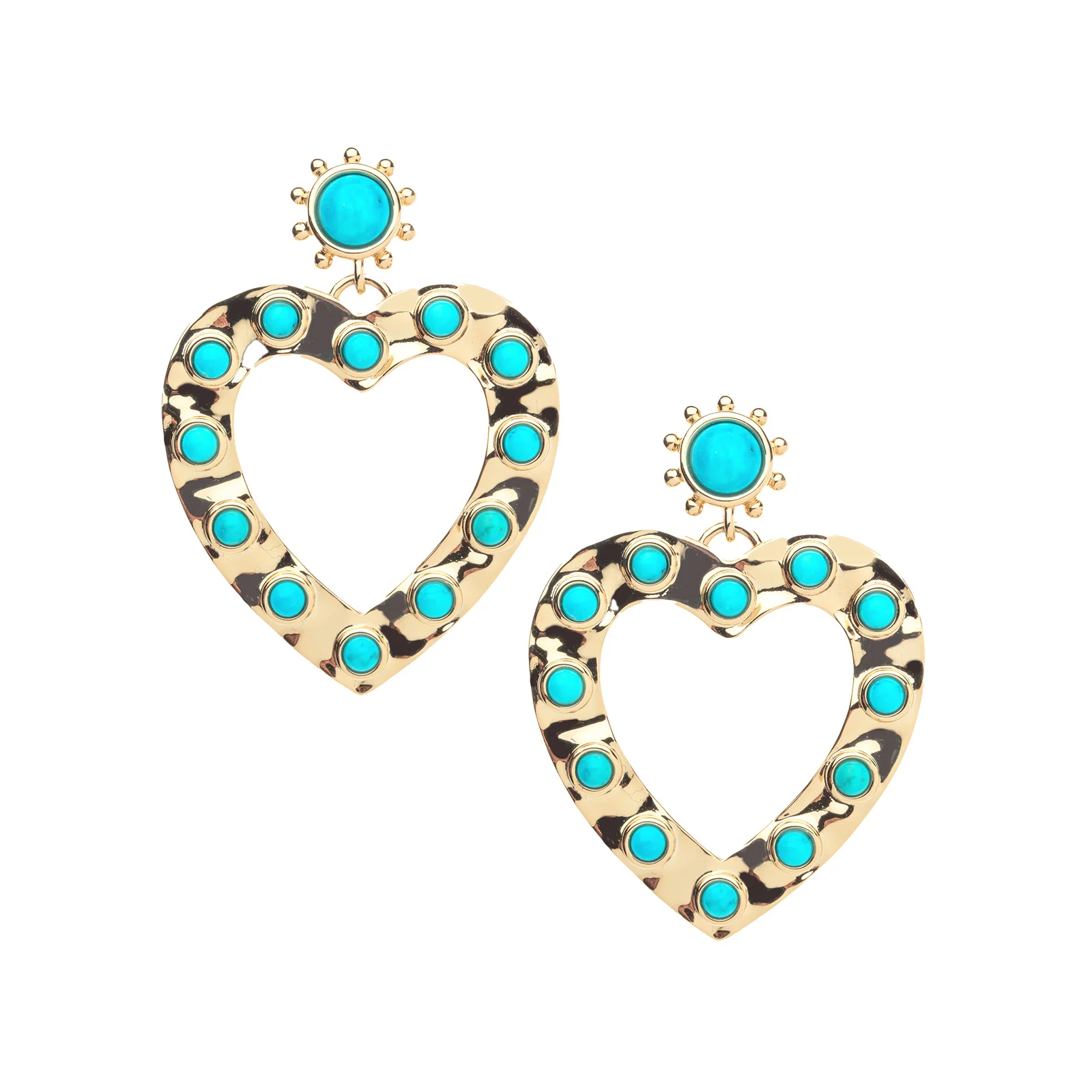 LOVE in the Sun Earrings in Turquoise